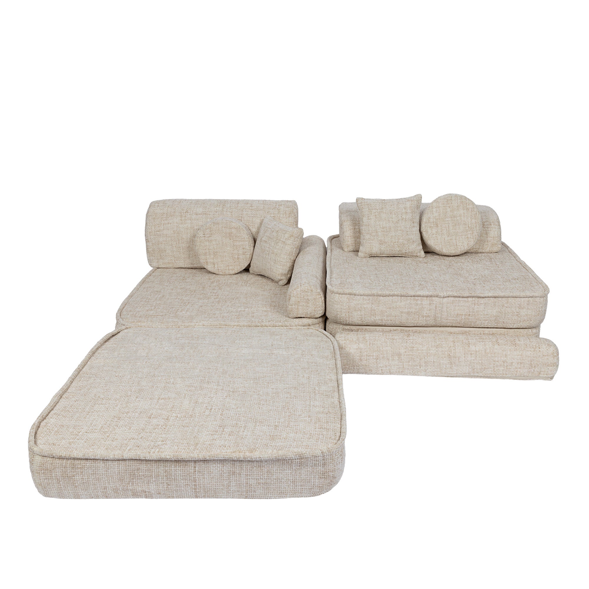 Meowbaby Tangle Kids Play Sofa - Modular Play Couch | 8 Pieces