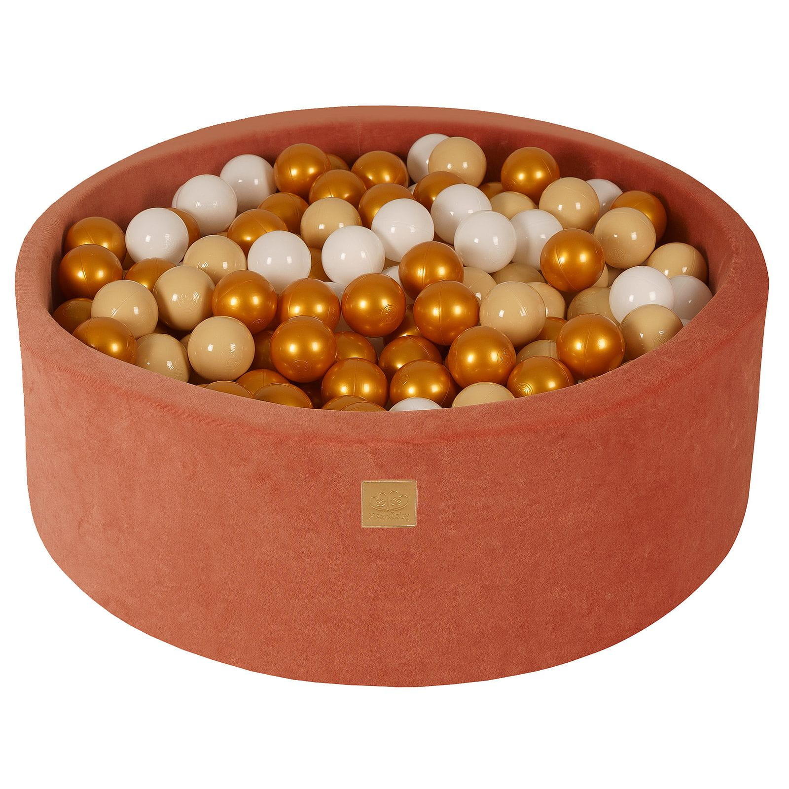 Piscină cu bile din catifea Marsala Roșu