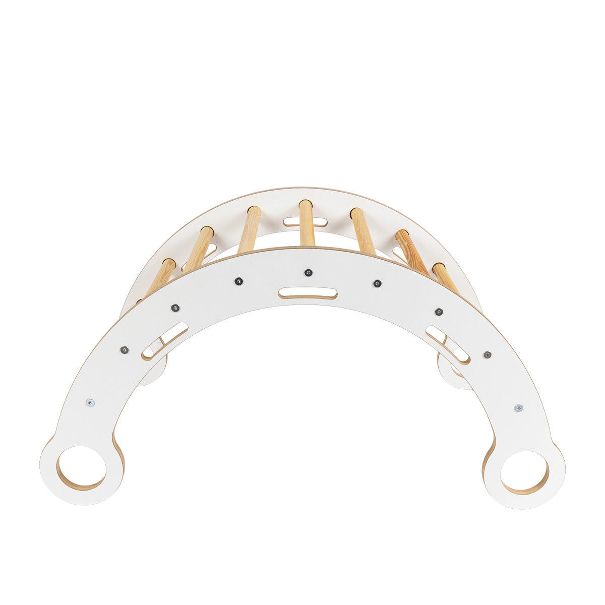 MeowBaby Rocker with Rollers - Wooden Toddler Indoor Climbing Frame for Kids