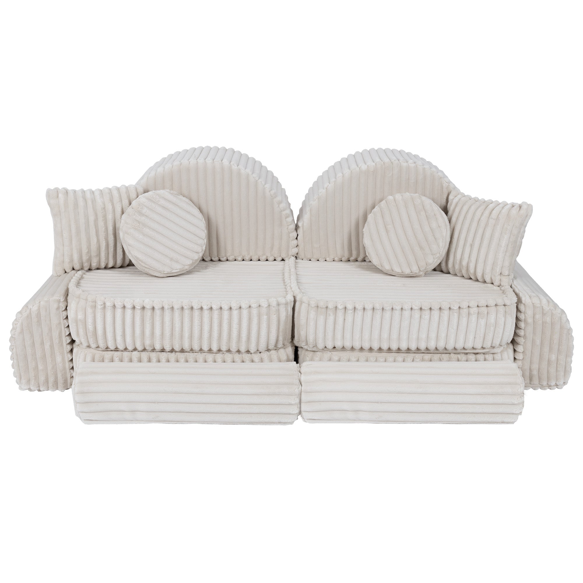 Meowbaby Churros Pocket Sofa Max Cotton Candy White