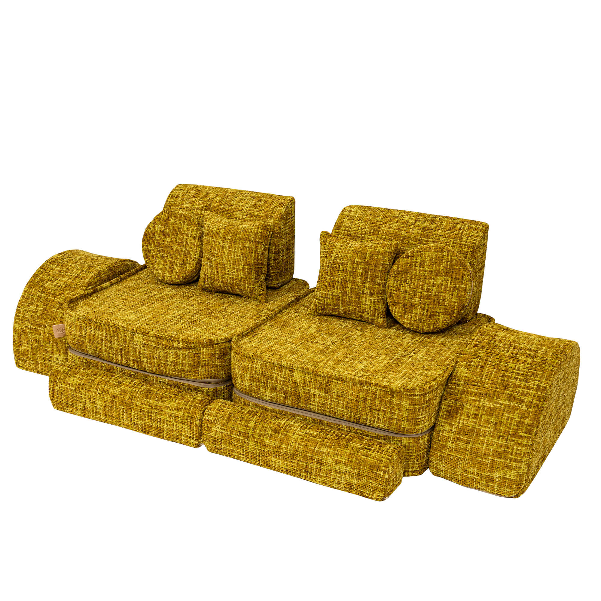 Meowbaby Tangle Pocket Sofa Max Honey Mustard