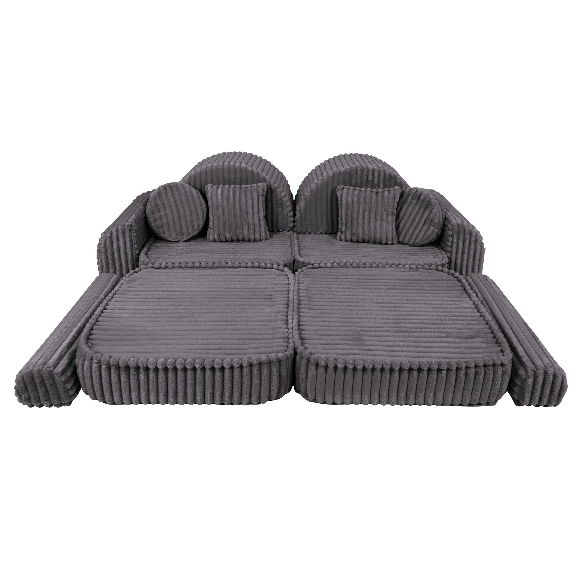 Meowbaby Churros Pocket Sofa Max Jurassic Grey