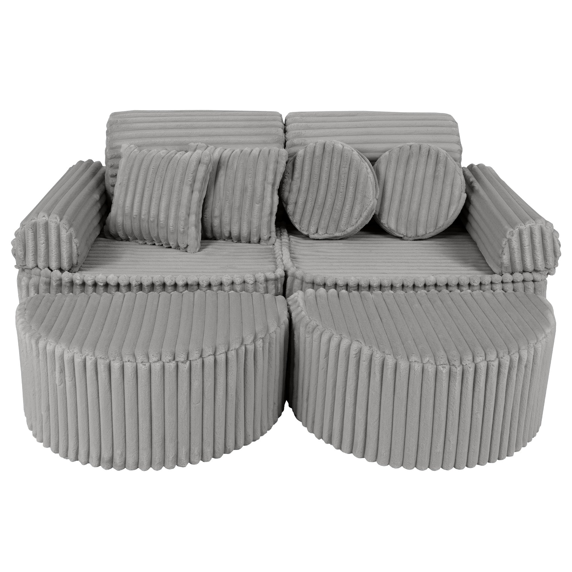 Meowbaby Churros Pocket Sofa Max Moon Dust Grey