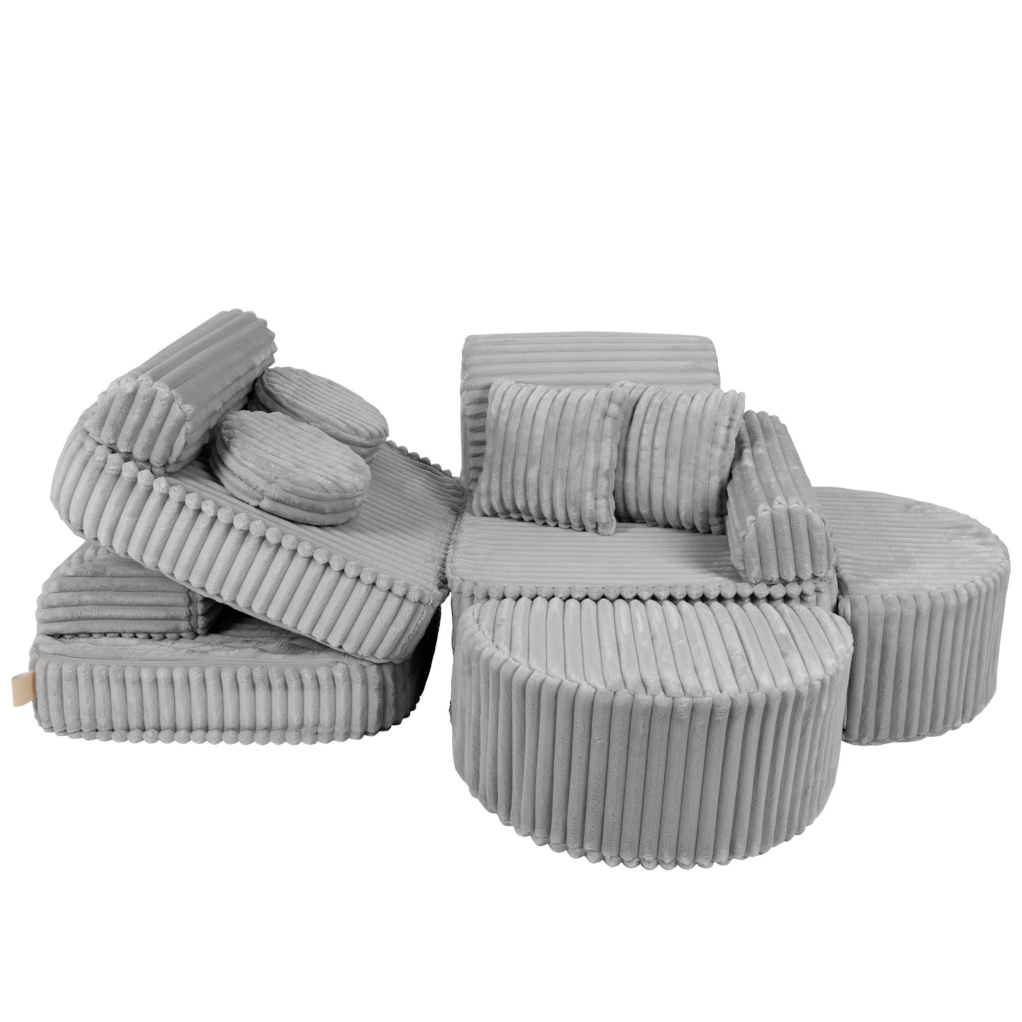 Meowbaby Churros Pocket Sofa Max Moon Dust Grey