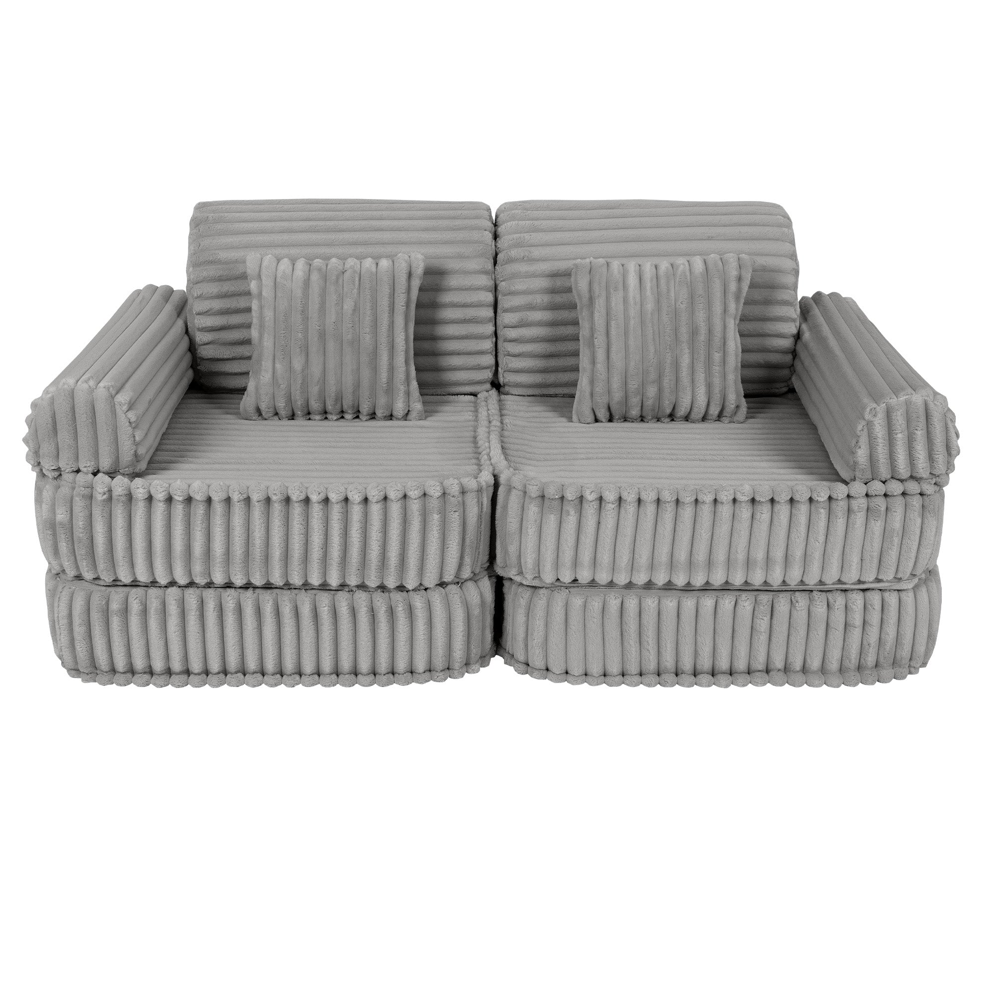 Meowbaby Churros Pocket Sofa Plus Moon Dust Grey