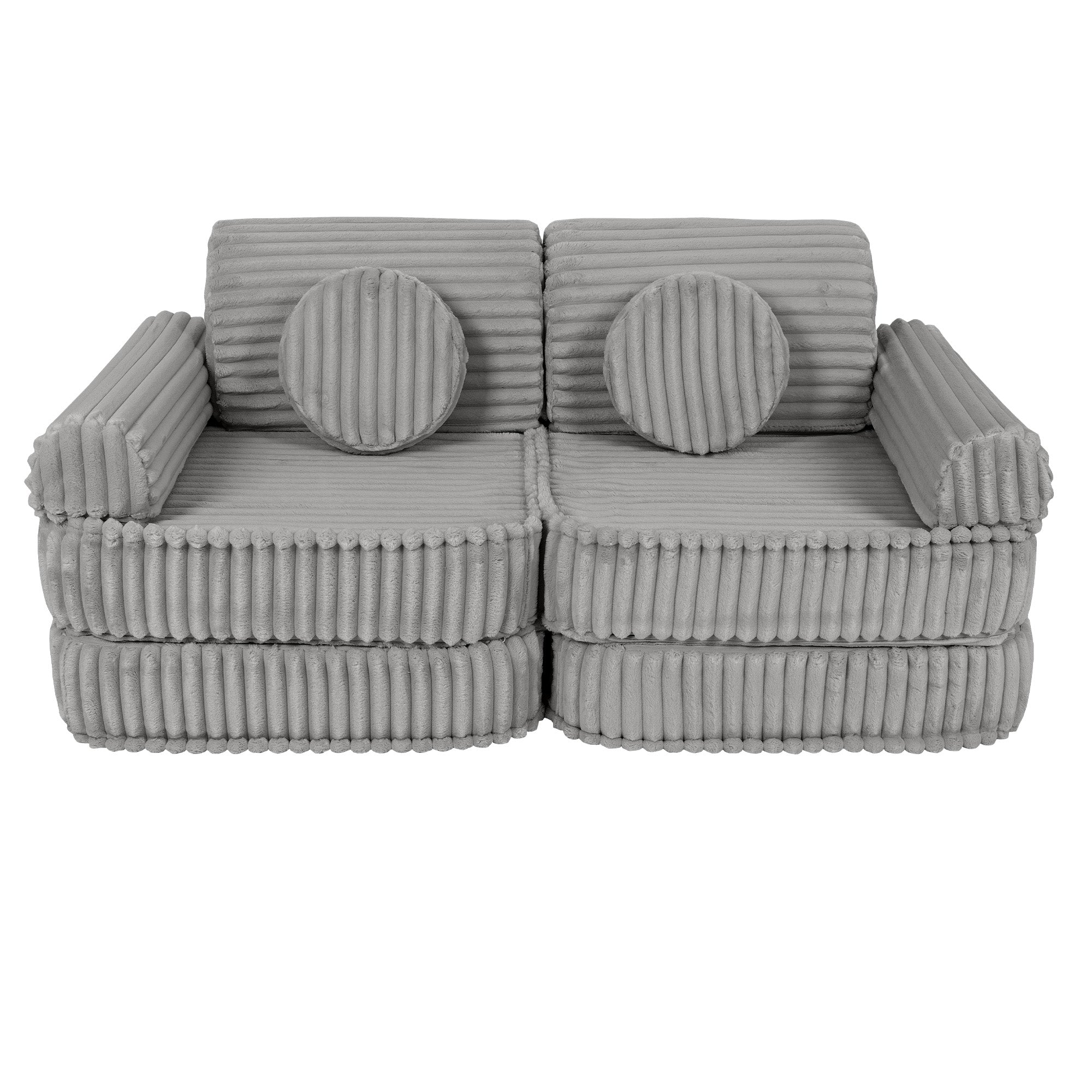 Meowbaby Churros Pocket Sofa Plus Moon Dust Grey