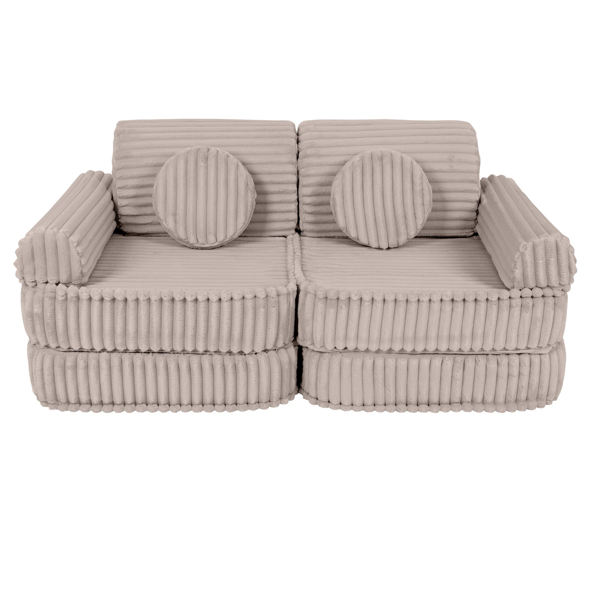 Meowbaby Churros Pocket Sofa Plus Pebble Beige