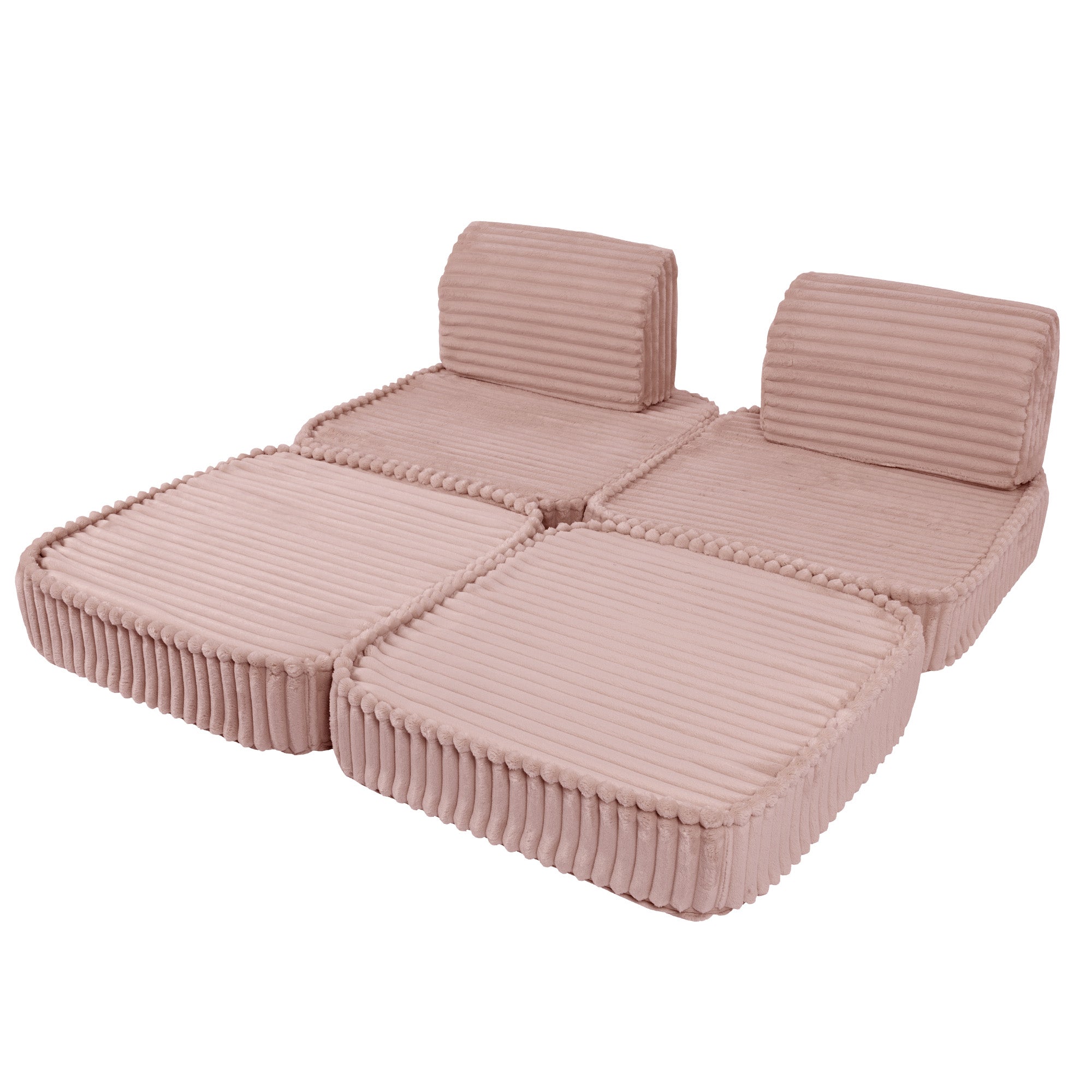Meowbaby Churros Pocket Sofa Basic Ruby Chocolate Pink