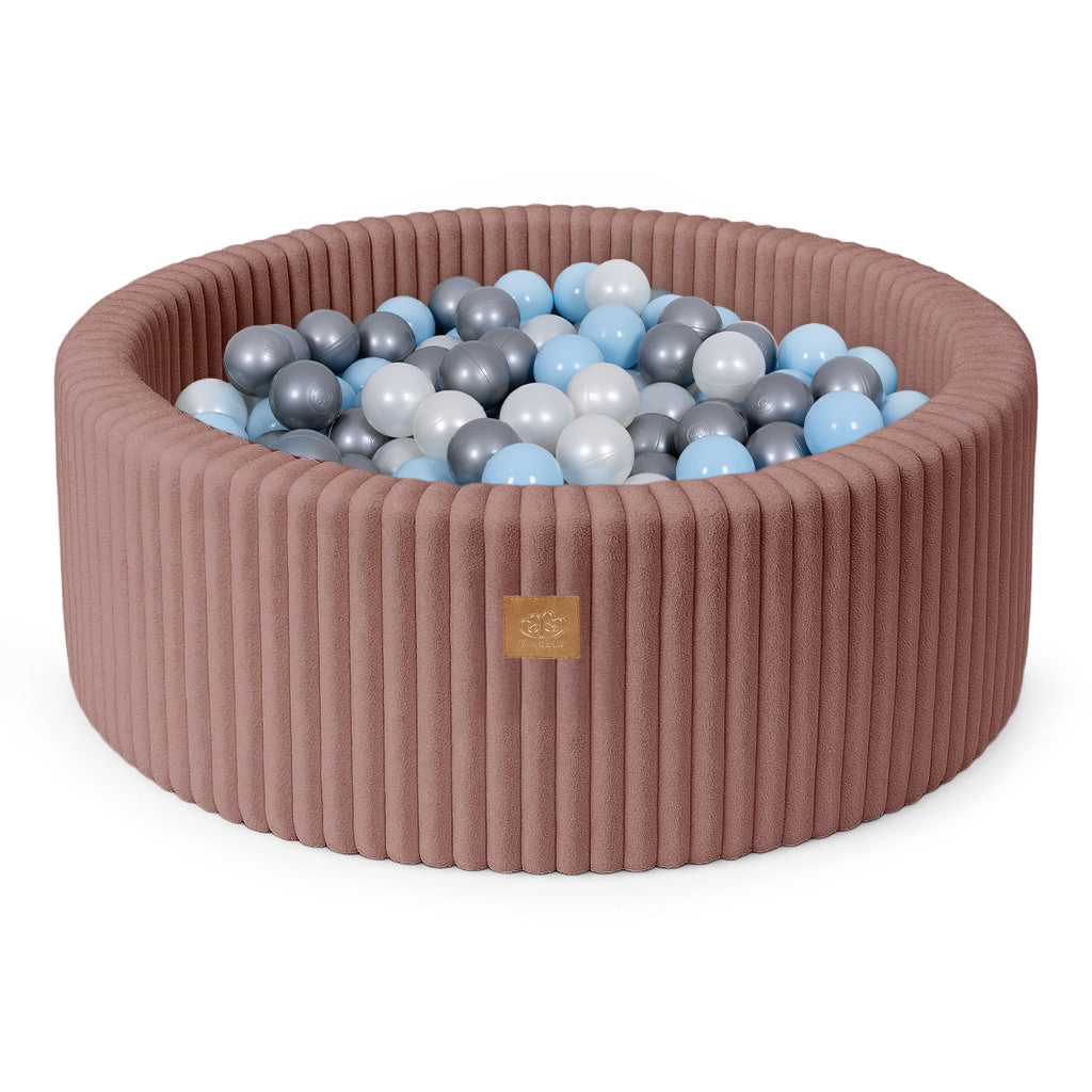 Piscină cu Bile pentru Copii – Alege Culoarea Bilelor | Roz rubin-ciocolatiu | Churros