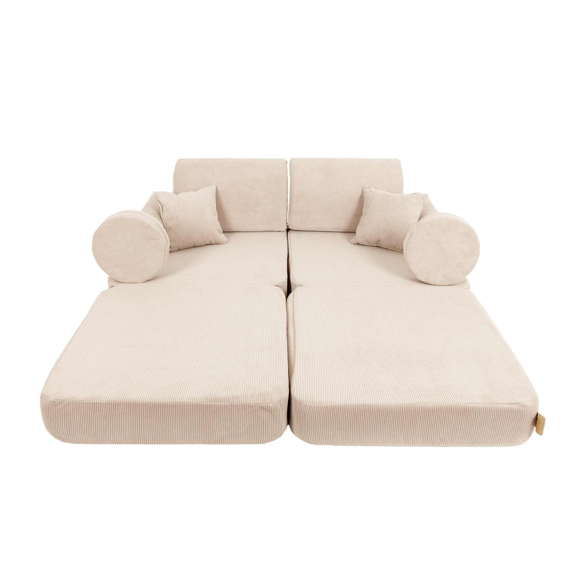 Canapea extensibilă modulară MeowBaby Slimcord Play Sofa Plus – 10 piese