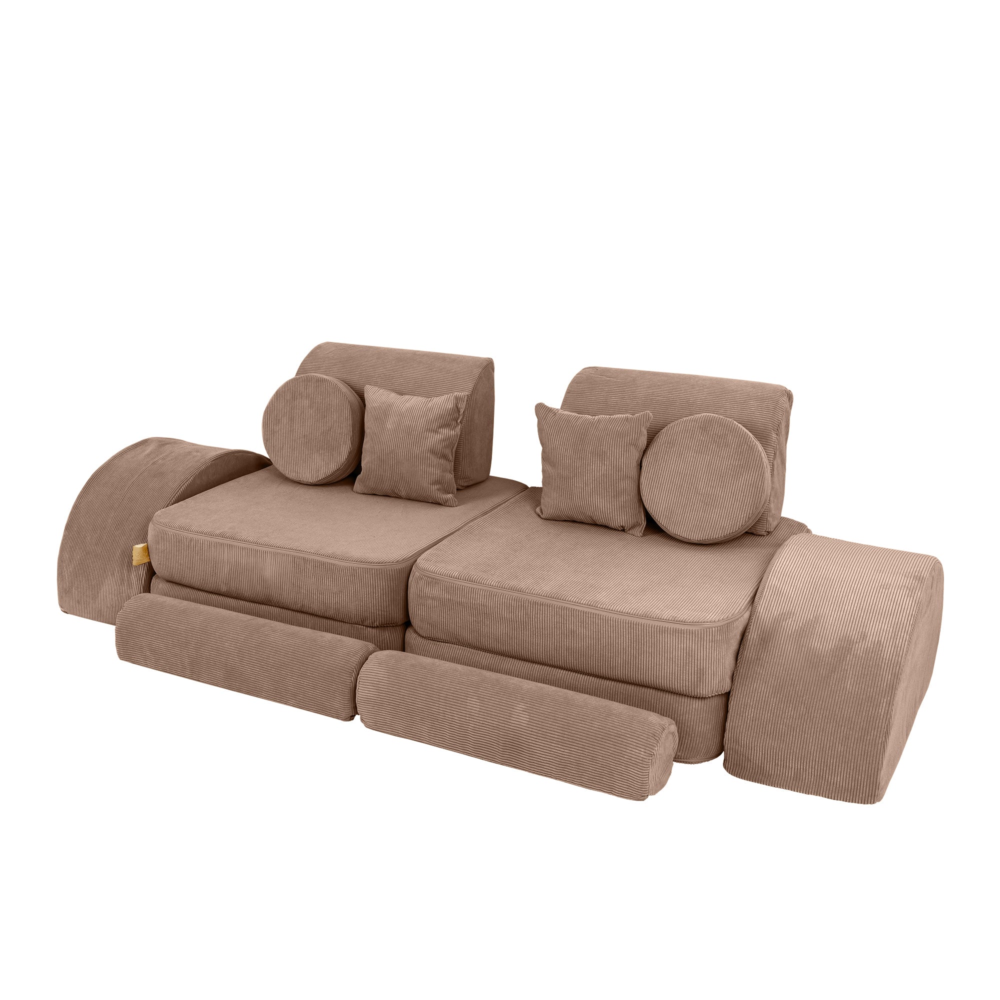 MeowBaby Slimcord Play Sofa Max – Canapea extensibilă modulară pentru copii | 12 piese