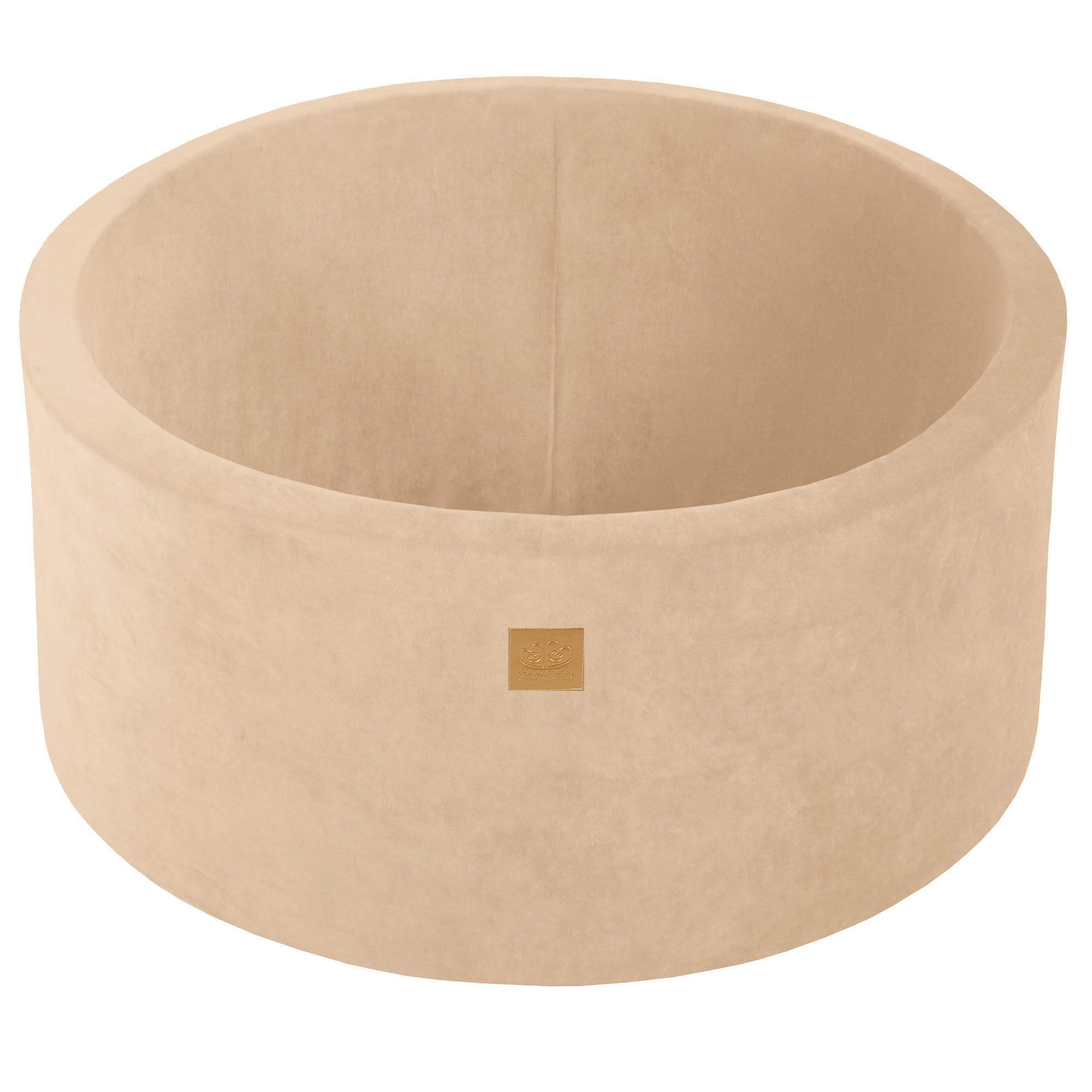 Piscină cu bile din catifea ecru