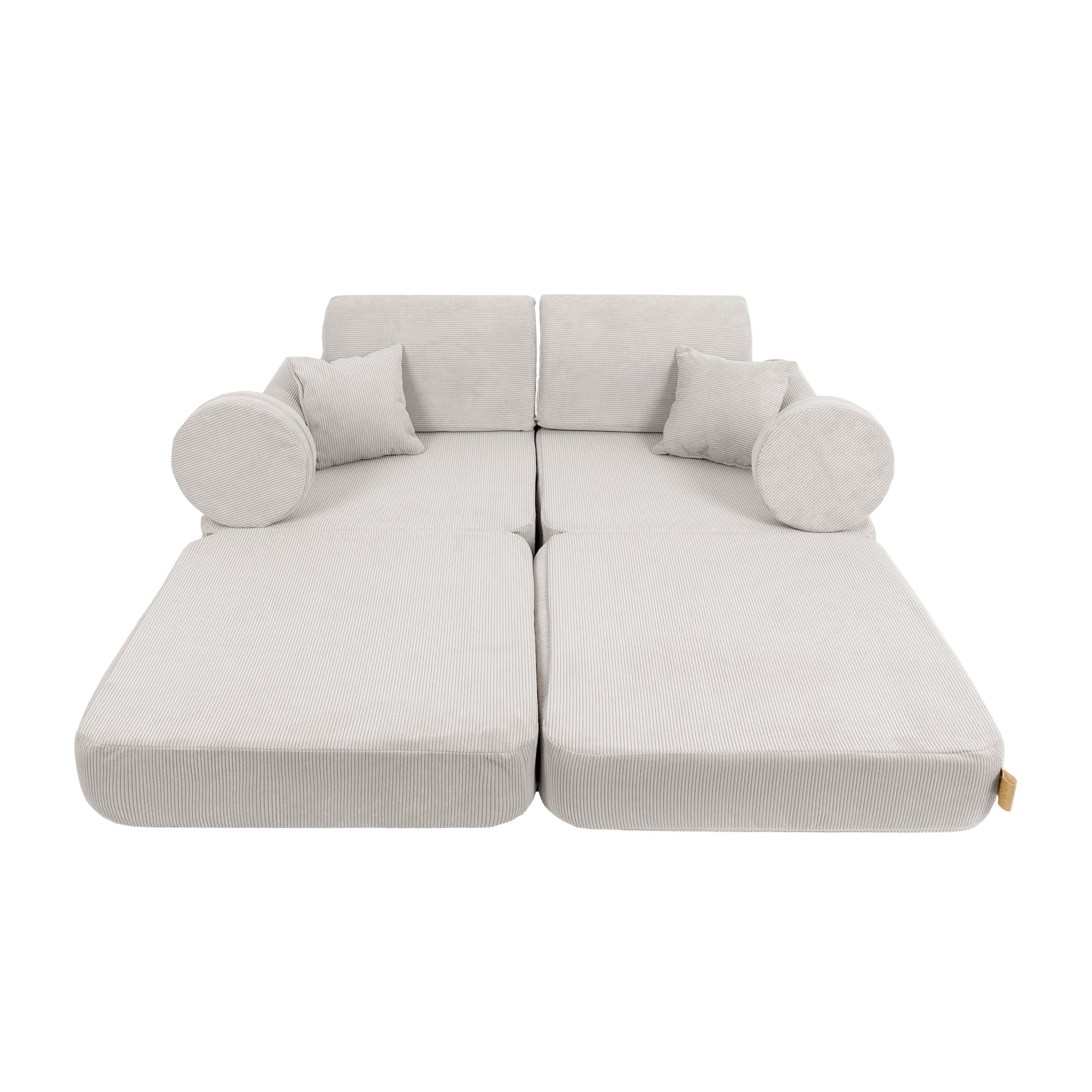 Canapea extensibilă modulară MeowBaby Slimcord Play Sofa Plus – 10 piese