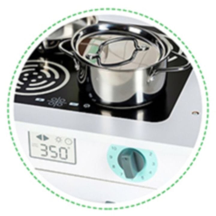 Meowbaby Large Wooden Play Kitchen for Children with Accessories