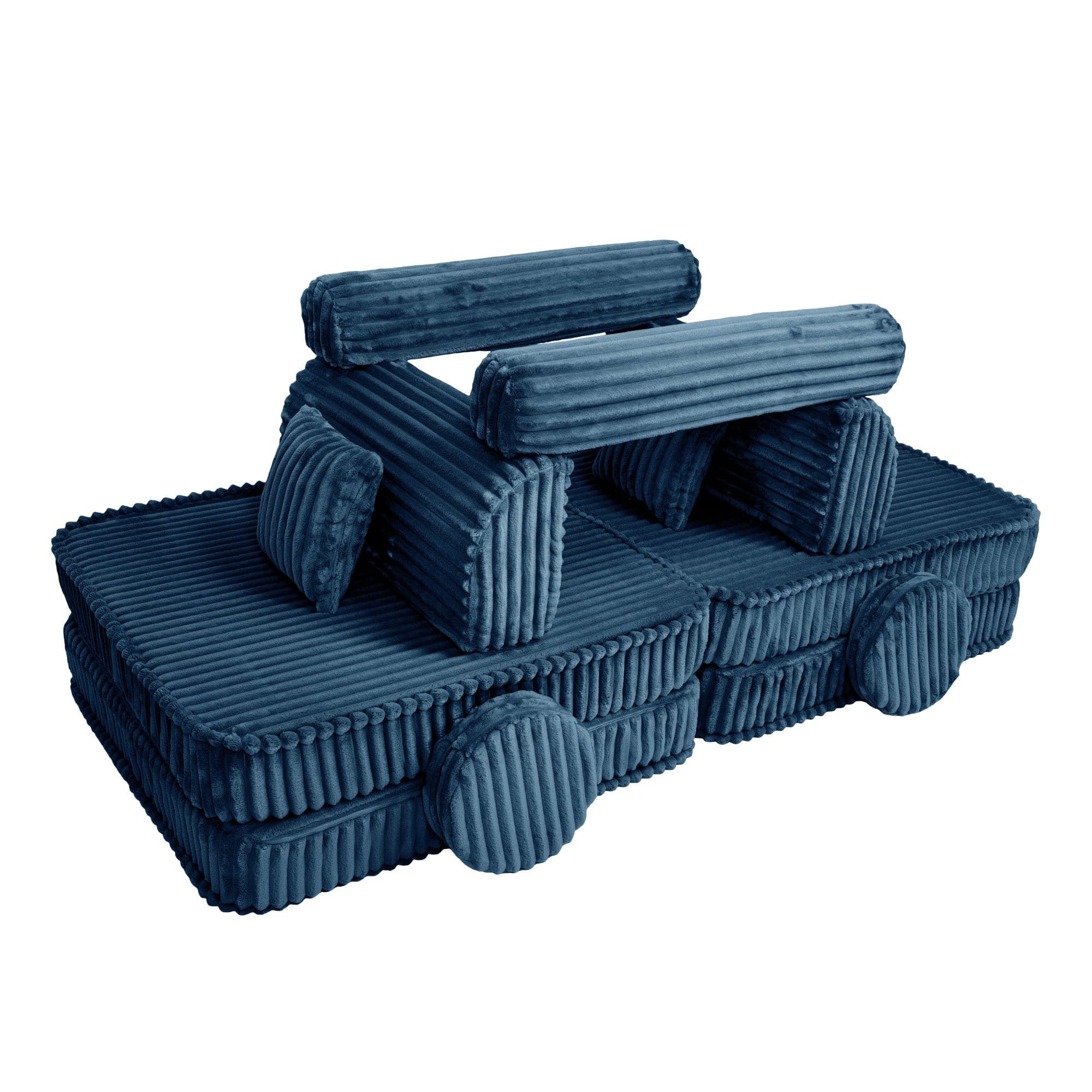 Meowbaby Kids Play Sofa - Modular Play Couch | 10 Pieces | Churros