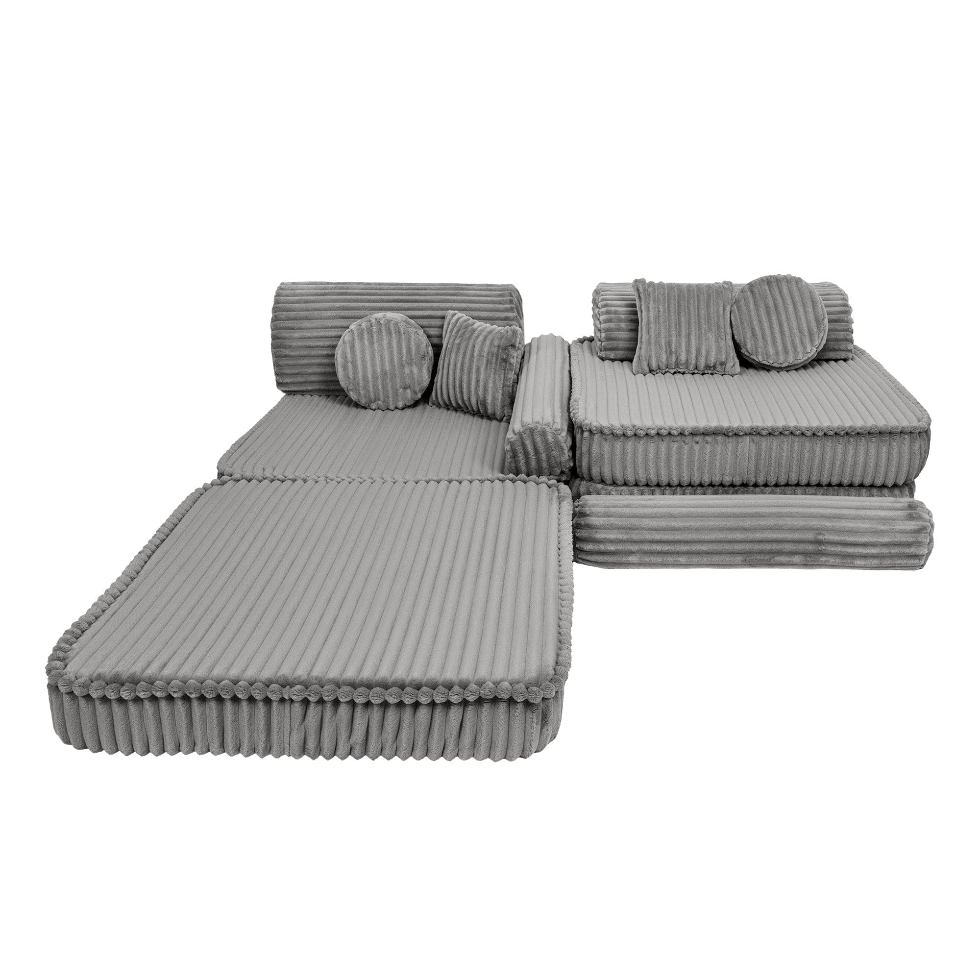 Meowbaby Kids Play Sofa - Modular Play Couch | 10 Pieces | Churros