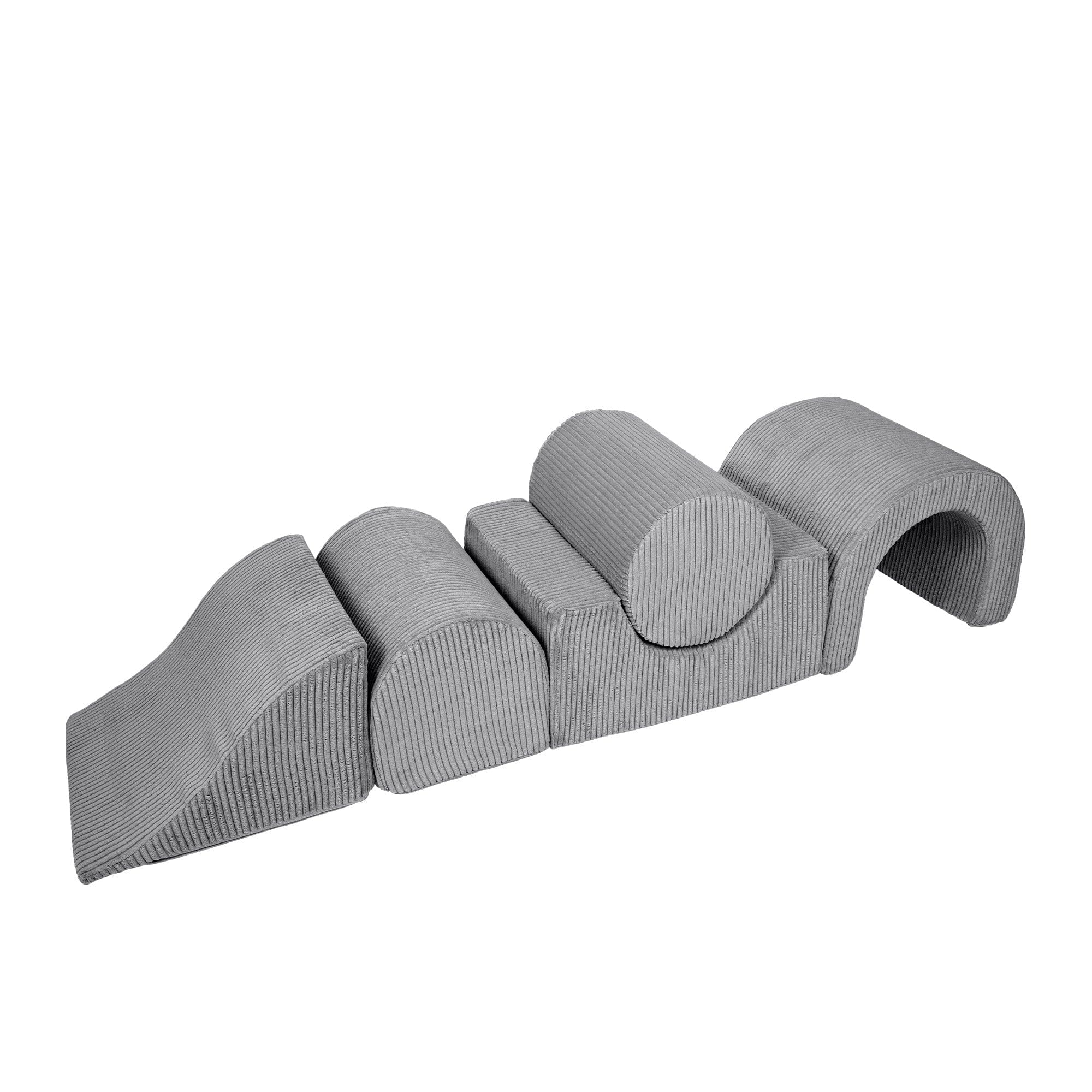 MeowBaby Aesthetic Kids Foam Climbing Blocks - Baby Soft Play Set | 5 Elements