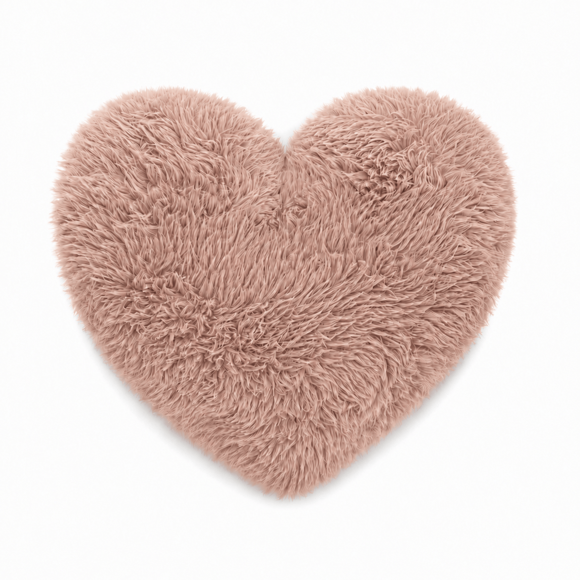 Meowbaby Furry Heart Decorative Pillow for Children – Soft and Stylish | Mammoth