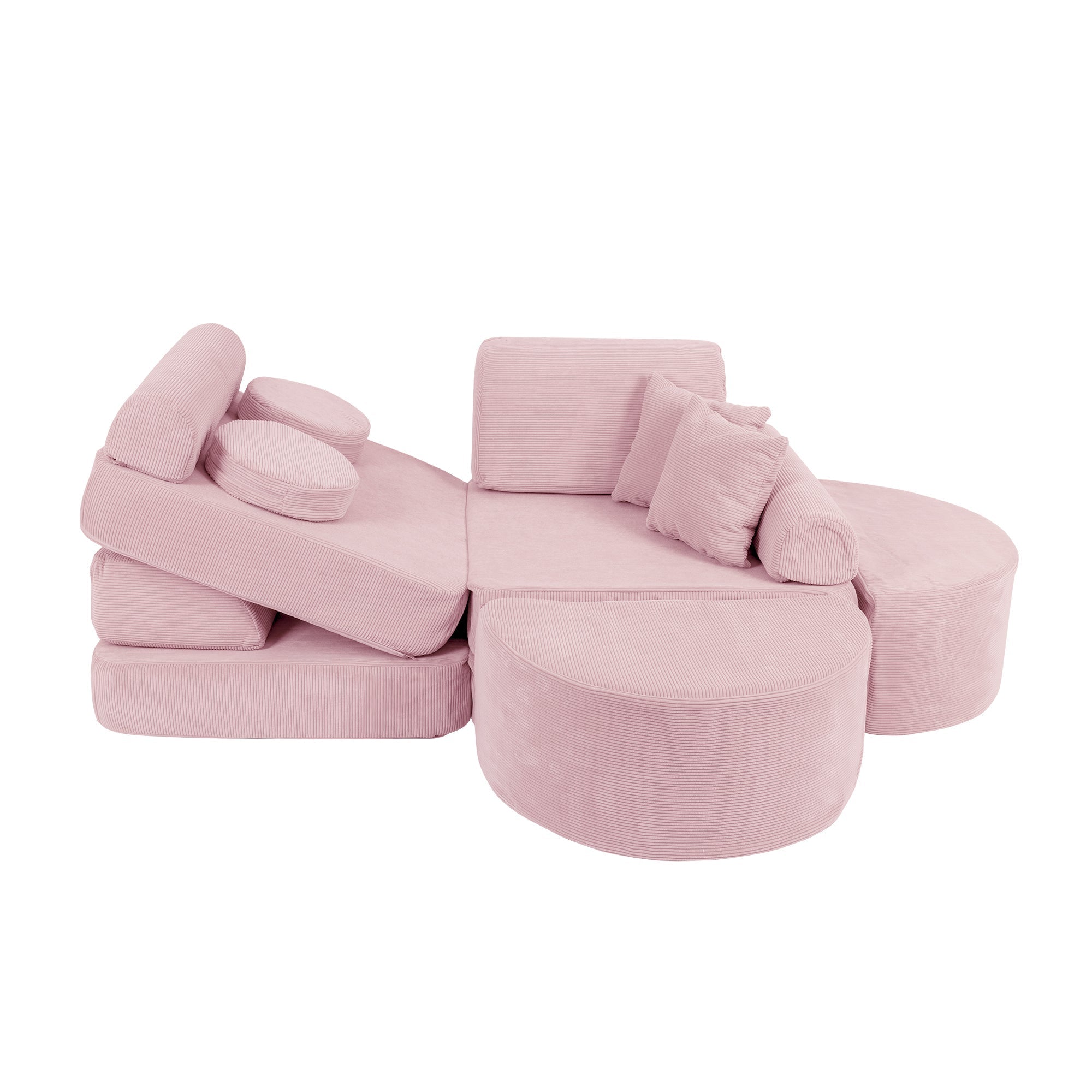 MeowBaby Slimcord Play Sofa Max – Canapea extensibilă modulară pentru copii | 12 piese