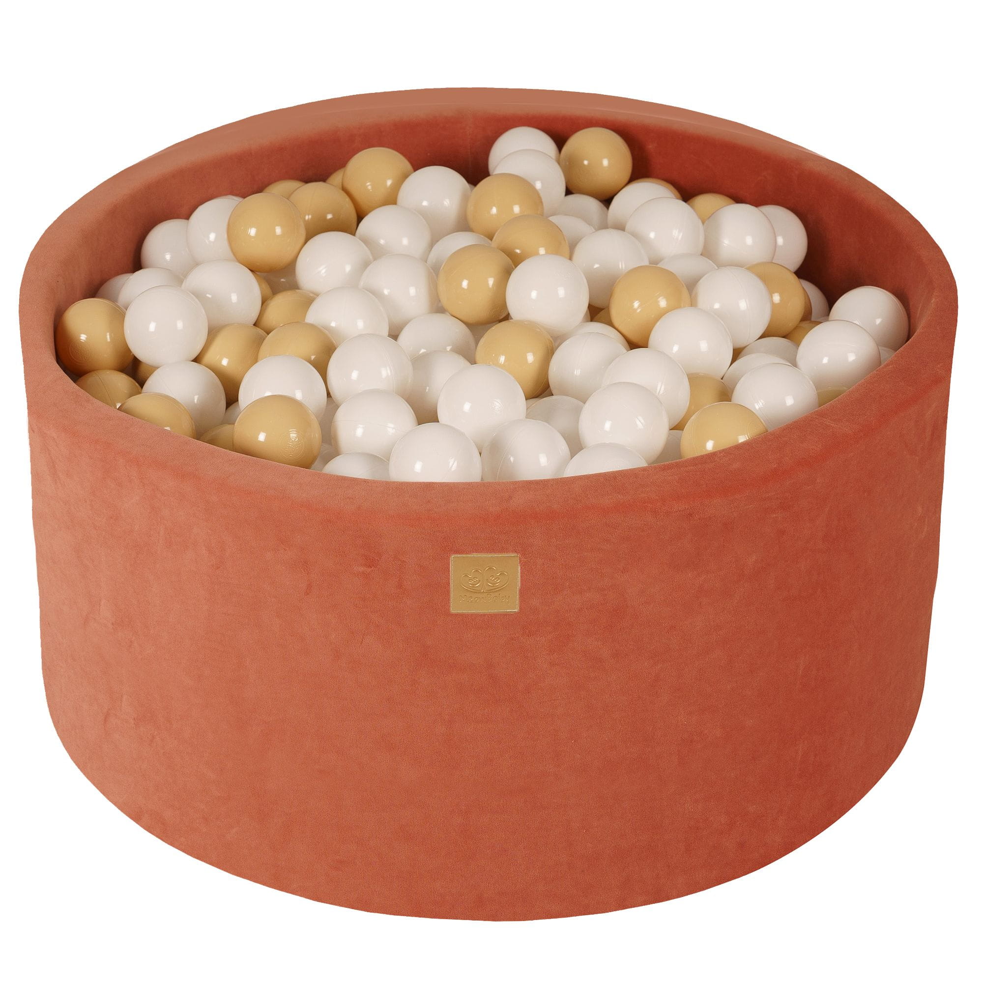 Piscină cu bile din catifea Marsala Roșu