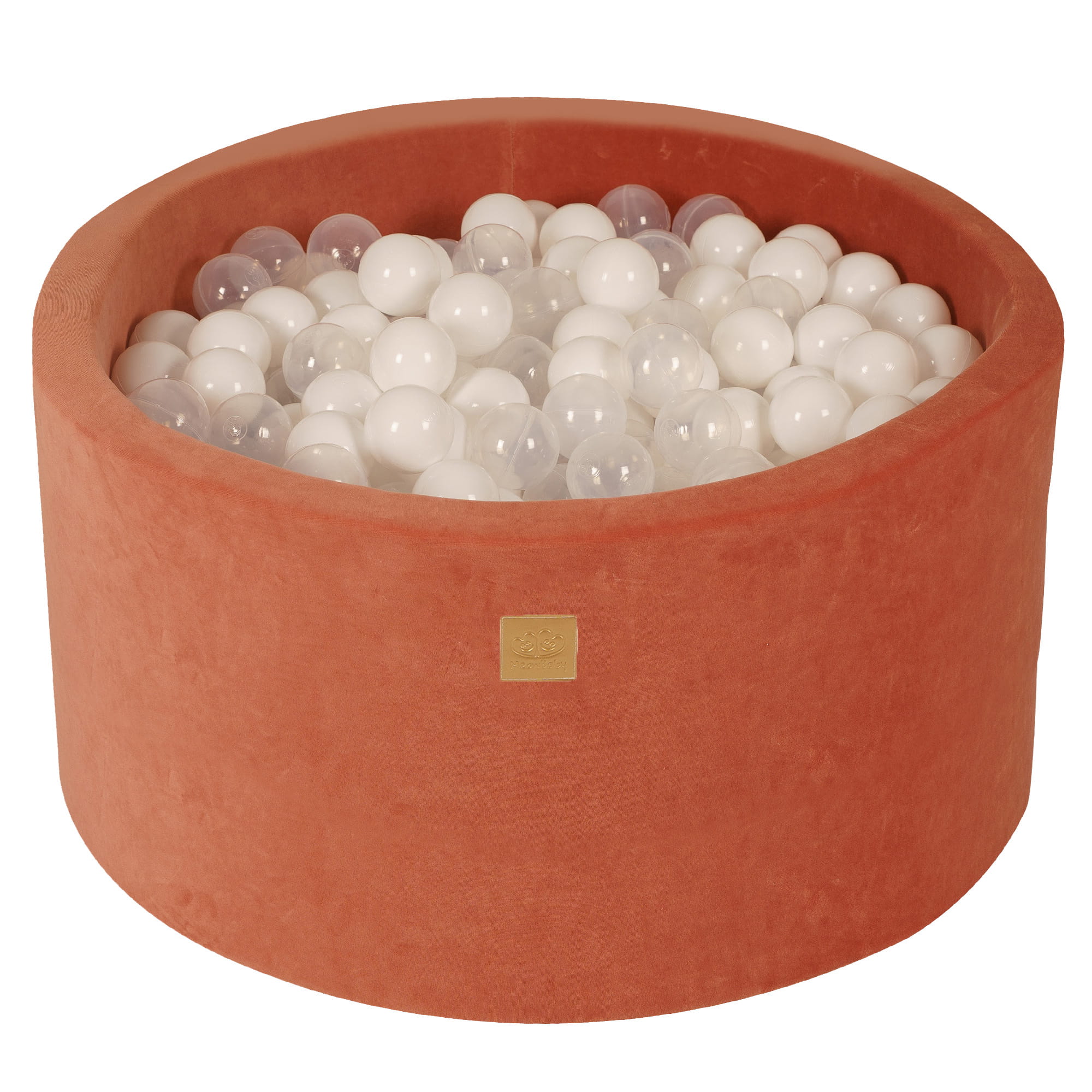 Piscină cu bile din catifea Marsala Roșu