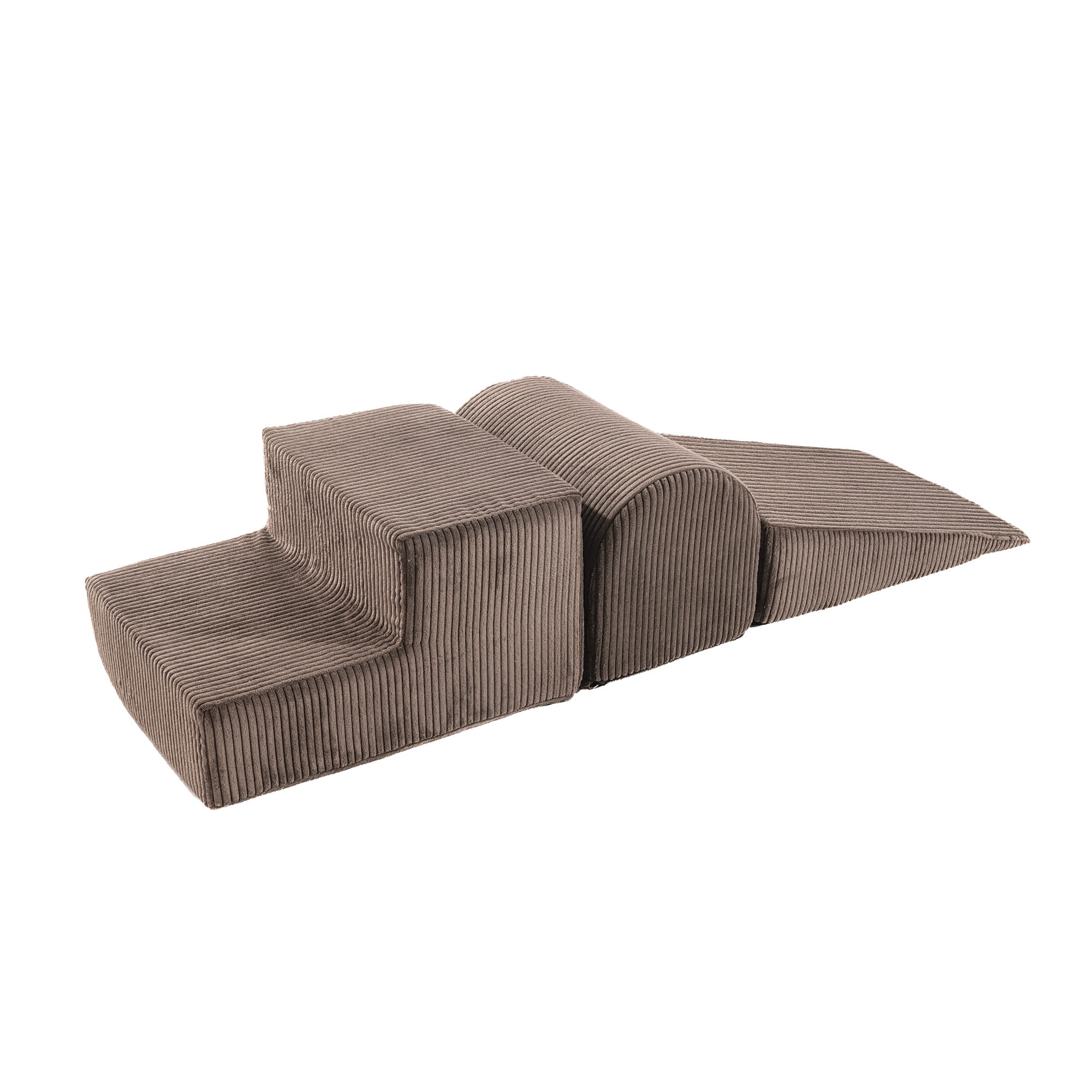 Loc de joacă estetic din spumă cu 3 elemente, fără piscină cu bile