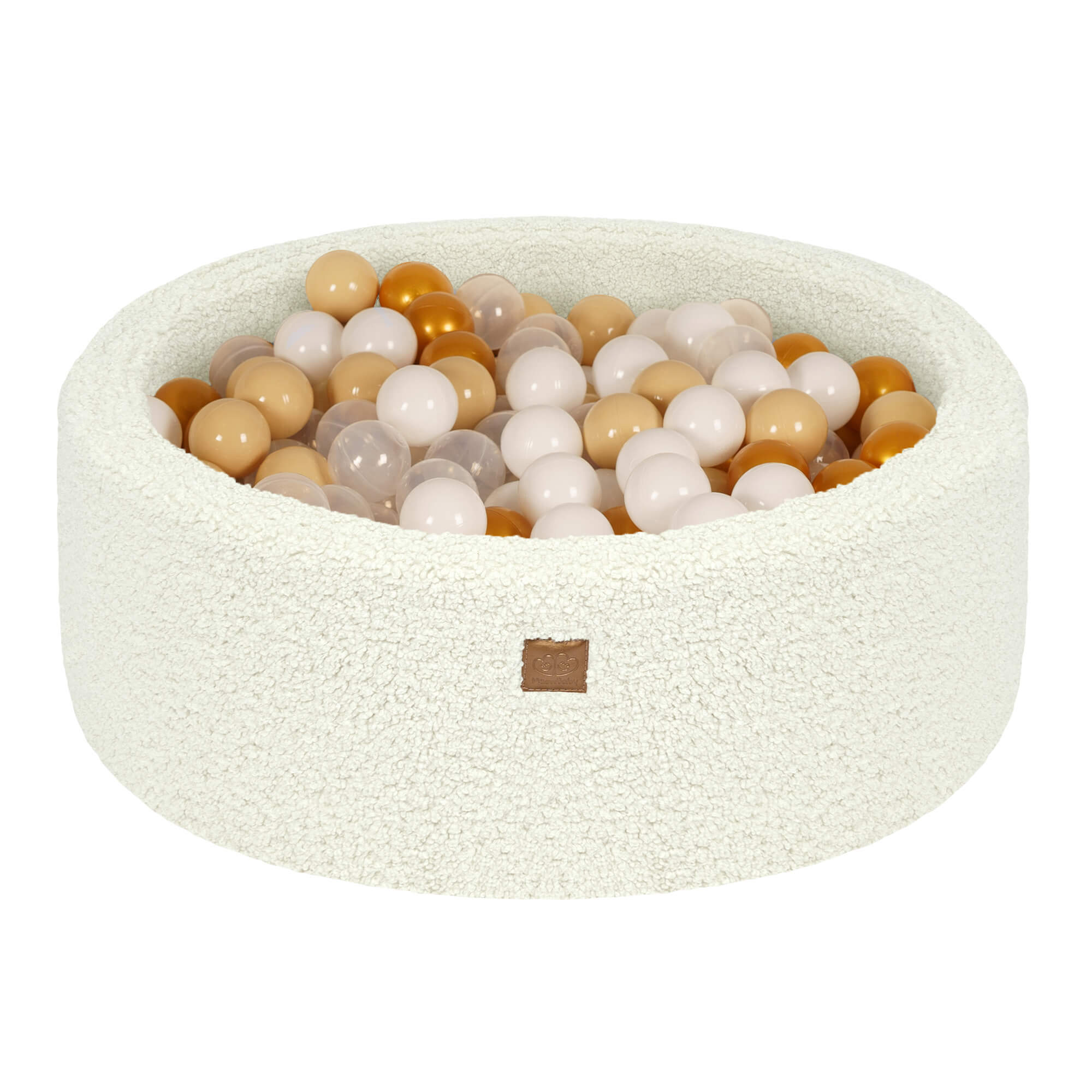 Meowbaby Bearly Baby Ball Pit Cream 200 balls: White, Gold, Beige, Transparent