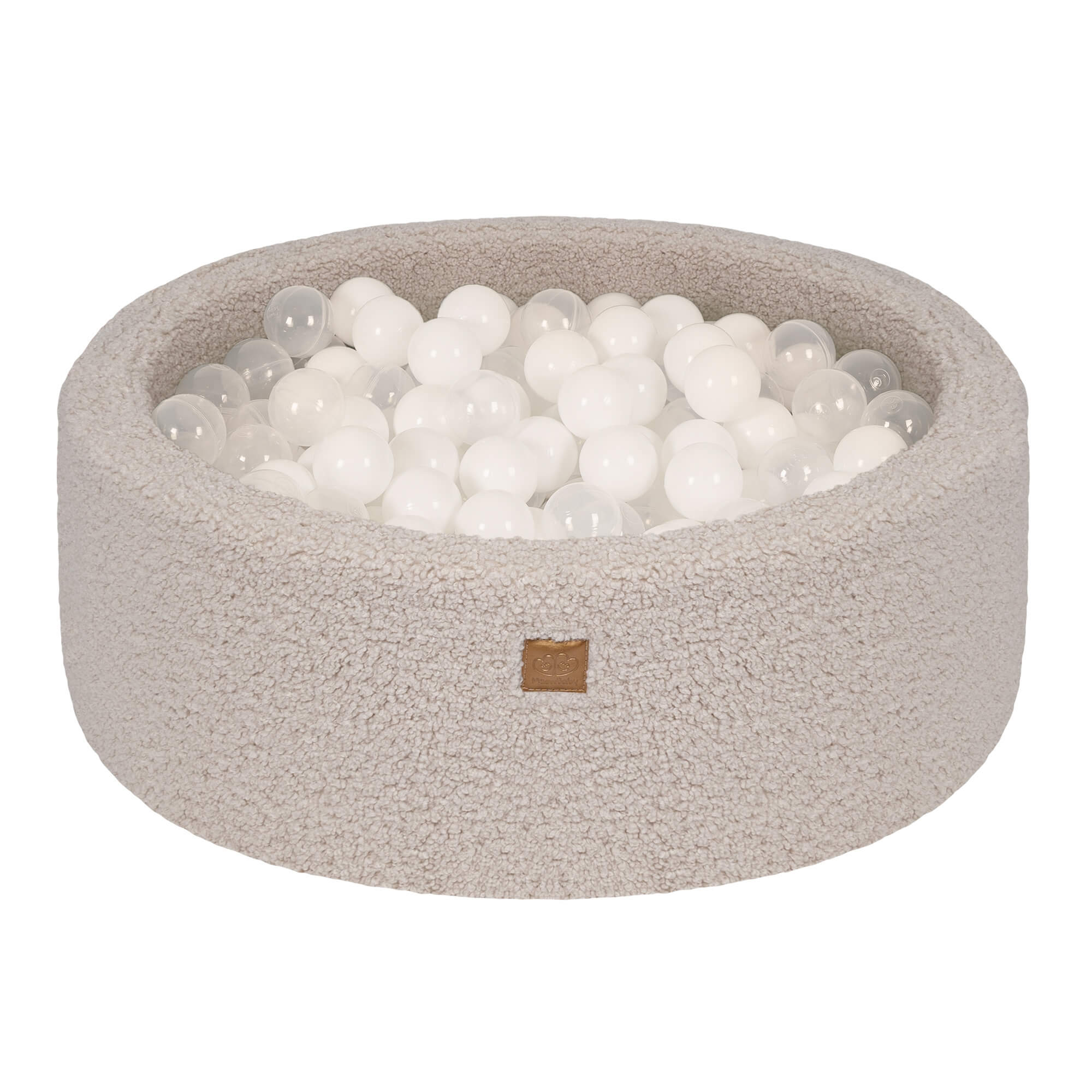 Meowbaby Bearly Baby Ball Pit Light Gray 200 balls: Transparent, White