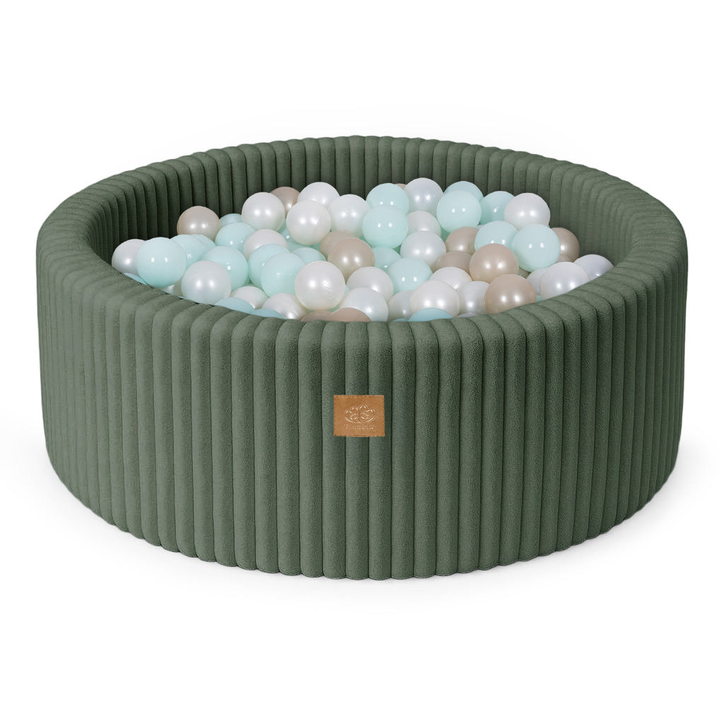 Piscină cu Bile pentru Copii – Alege Culoarea Bilelor | Olive Sage Green | Churros