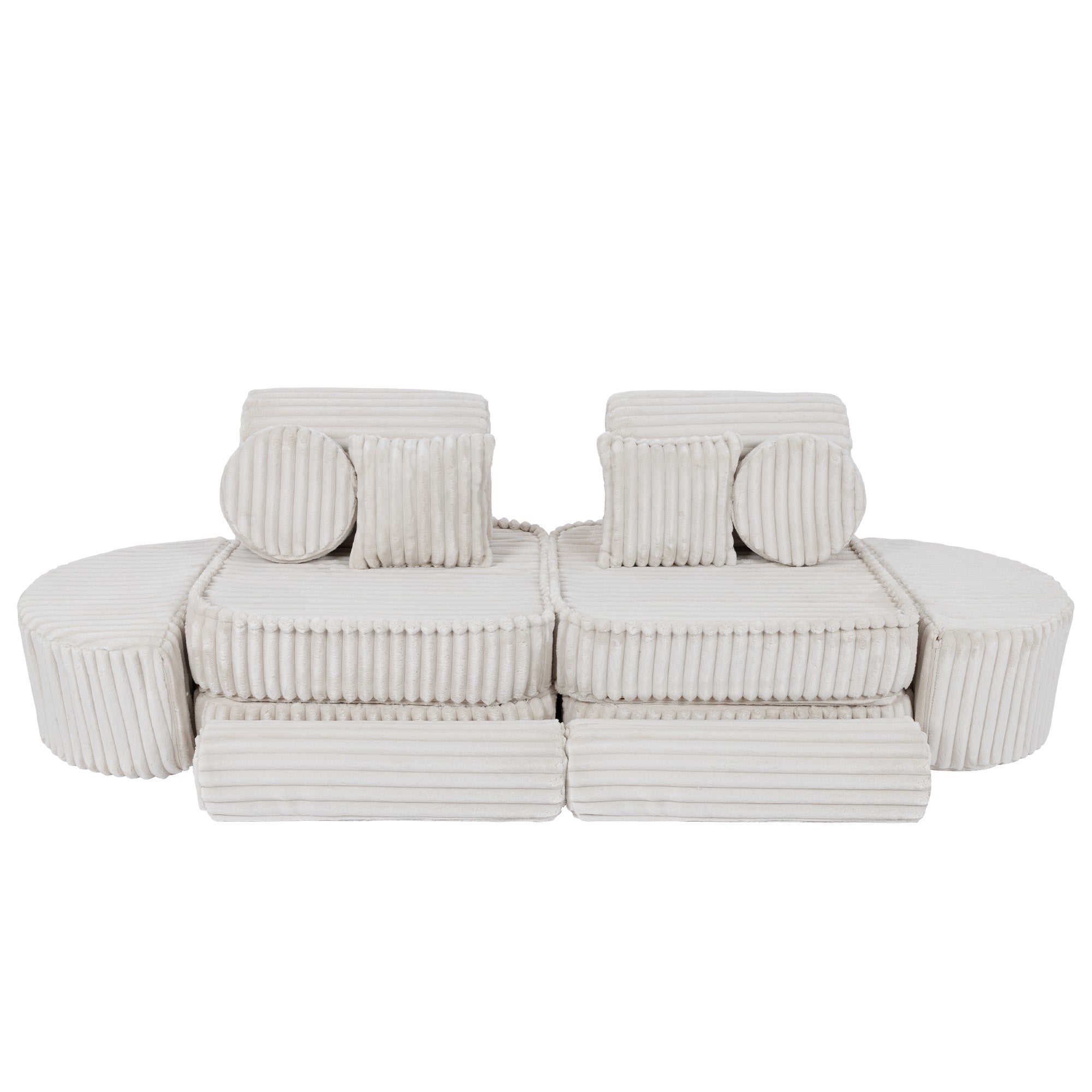 Meowbaby Churros Pocket Sofa Max Cotton Candy White