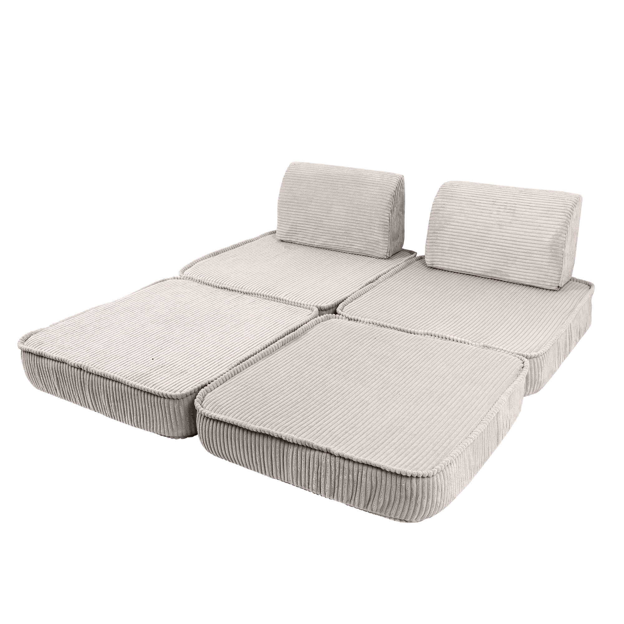 Sofa estetică Basic – Canapea extensibilă modulară pentru copii | 4 piese