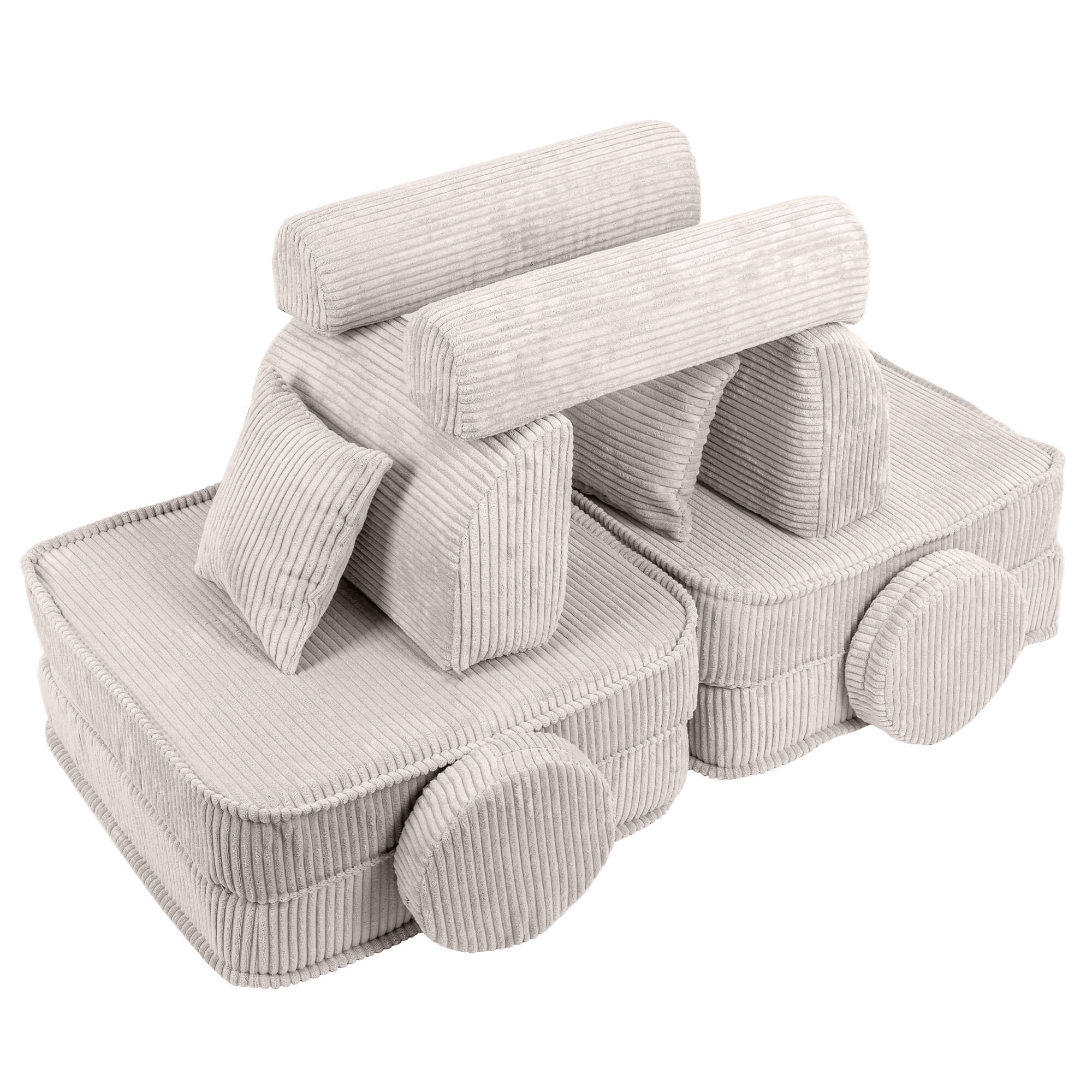 Sofa Aesthetic Plus – Canapea extensibilă modulară pentru copii | 10 piese