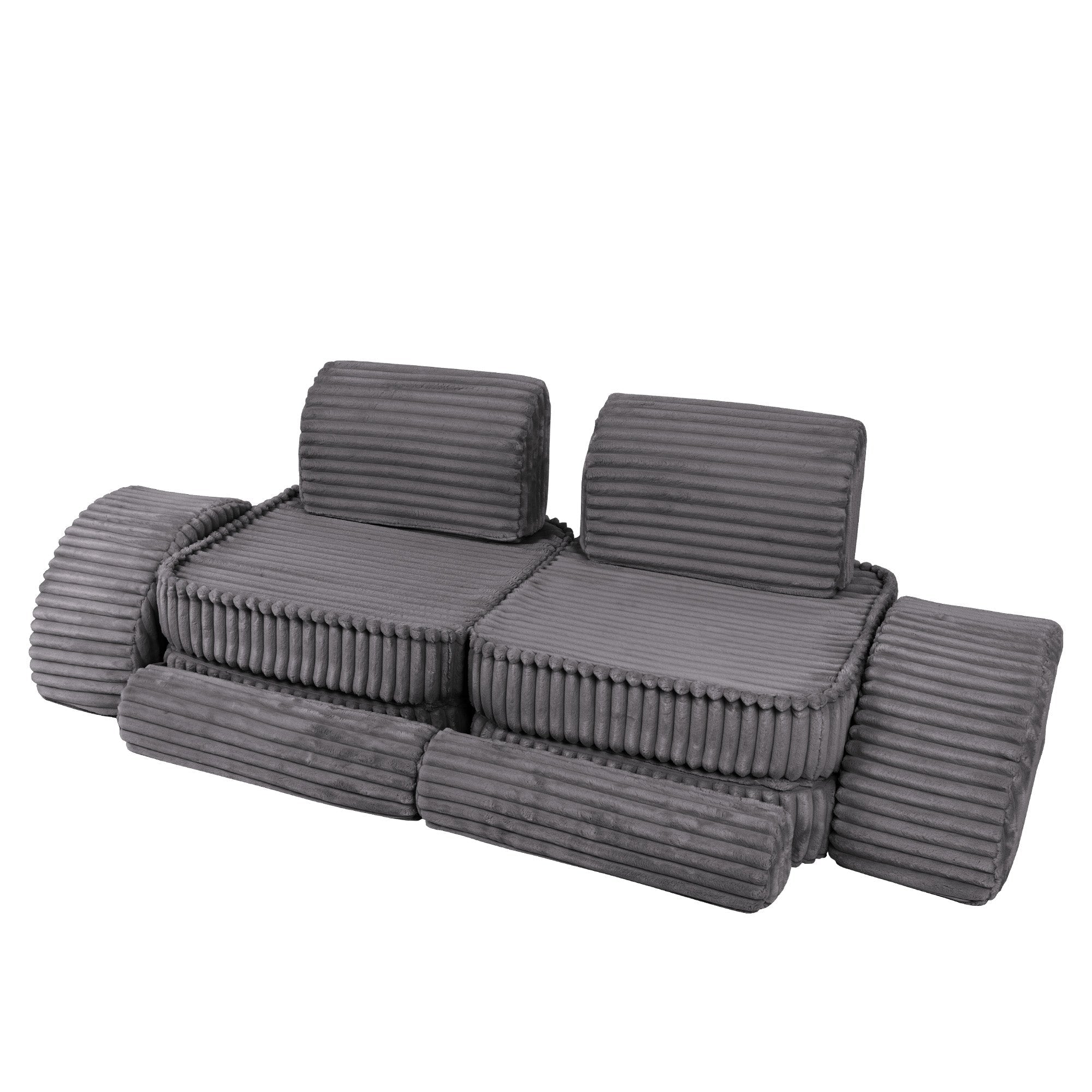 Meowbaby Churros Pocket Sofa Max Jurassic Grey
