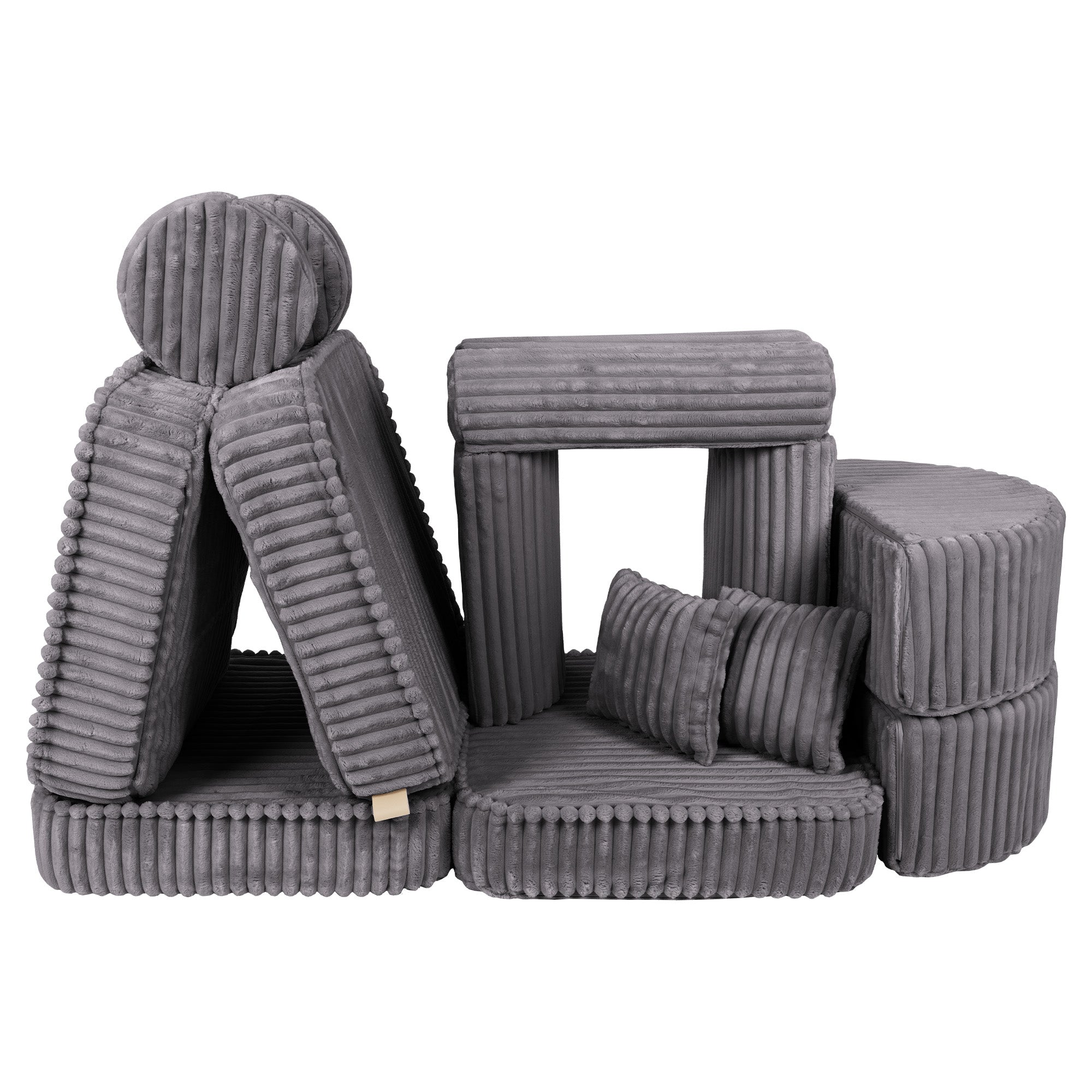 Meowbaby Churros Pocket Sofa Max Jurassic Grey