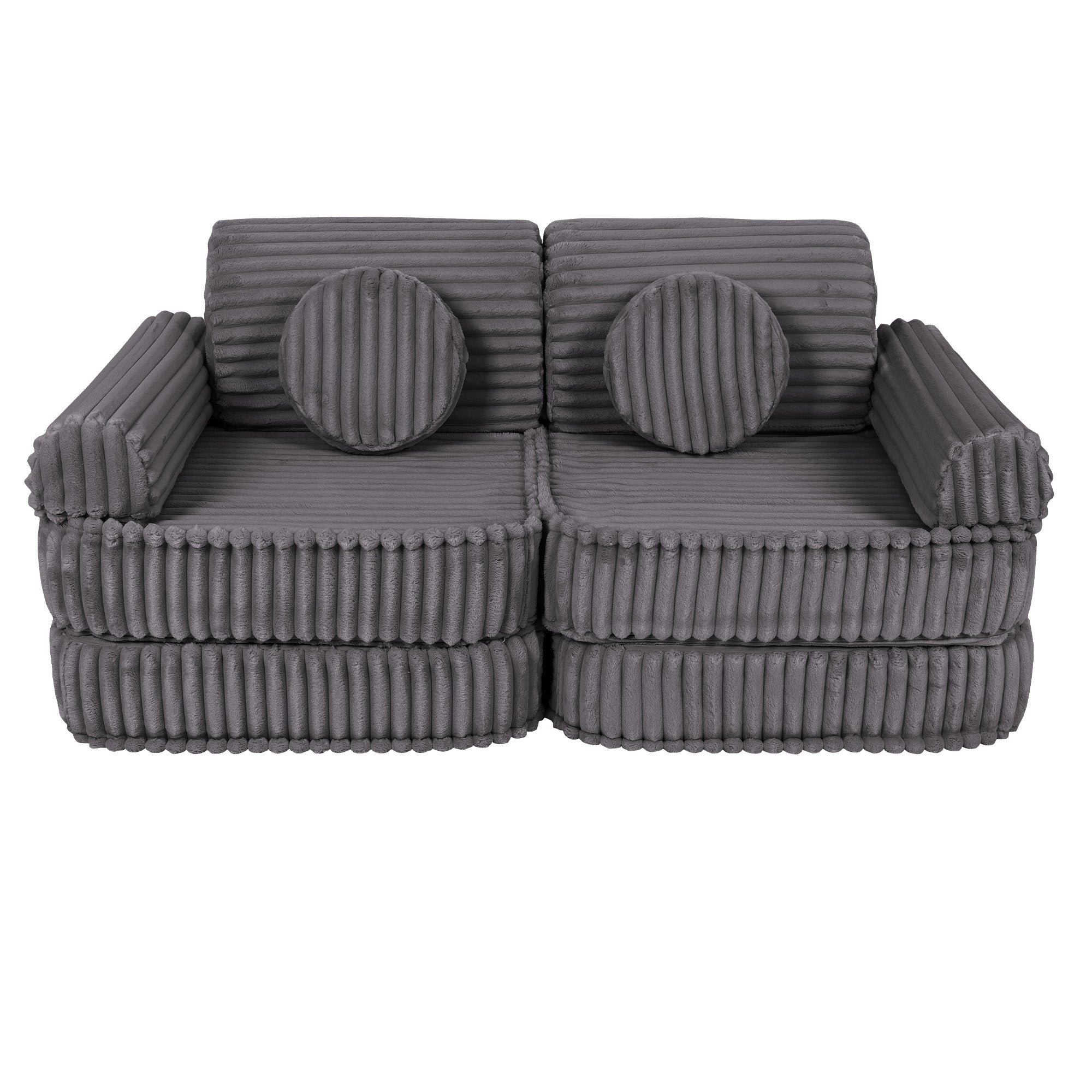Meowbaby Churros Pocket Sofa Plus Jurassic Grey