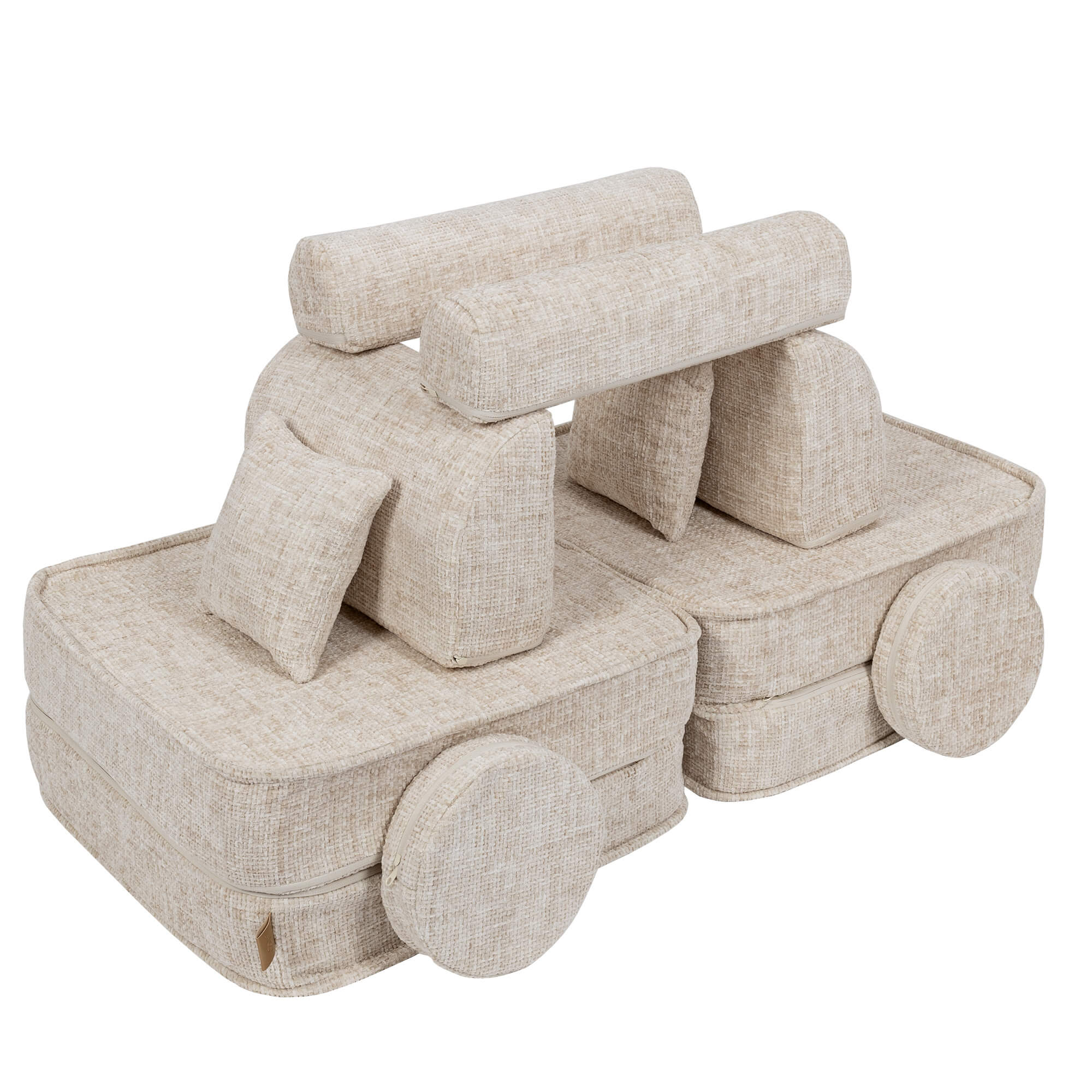 Meowbaby Tangle Pocket Sofa Plus Marshmallow Beige