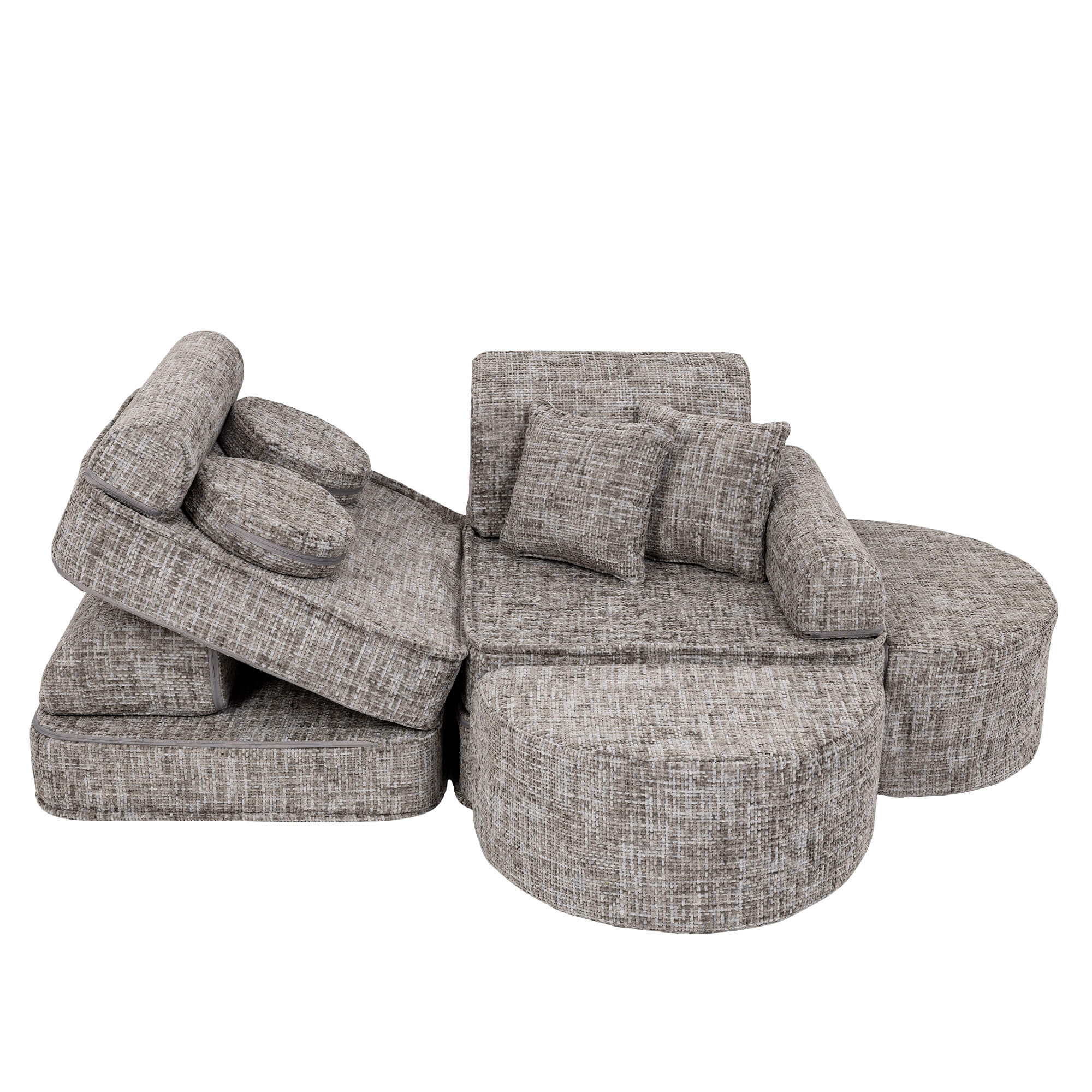 Meowbaby Tangle Pocket Sofa Max Moon Grey