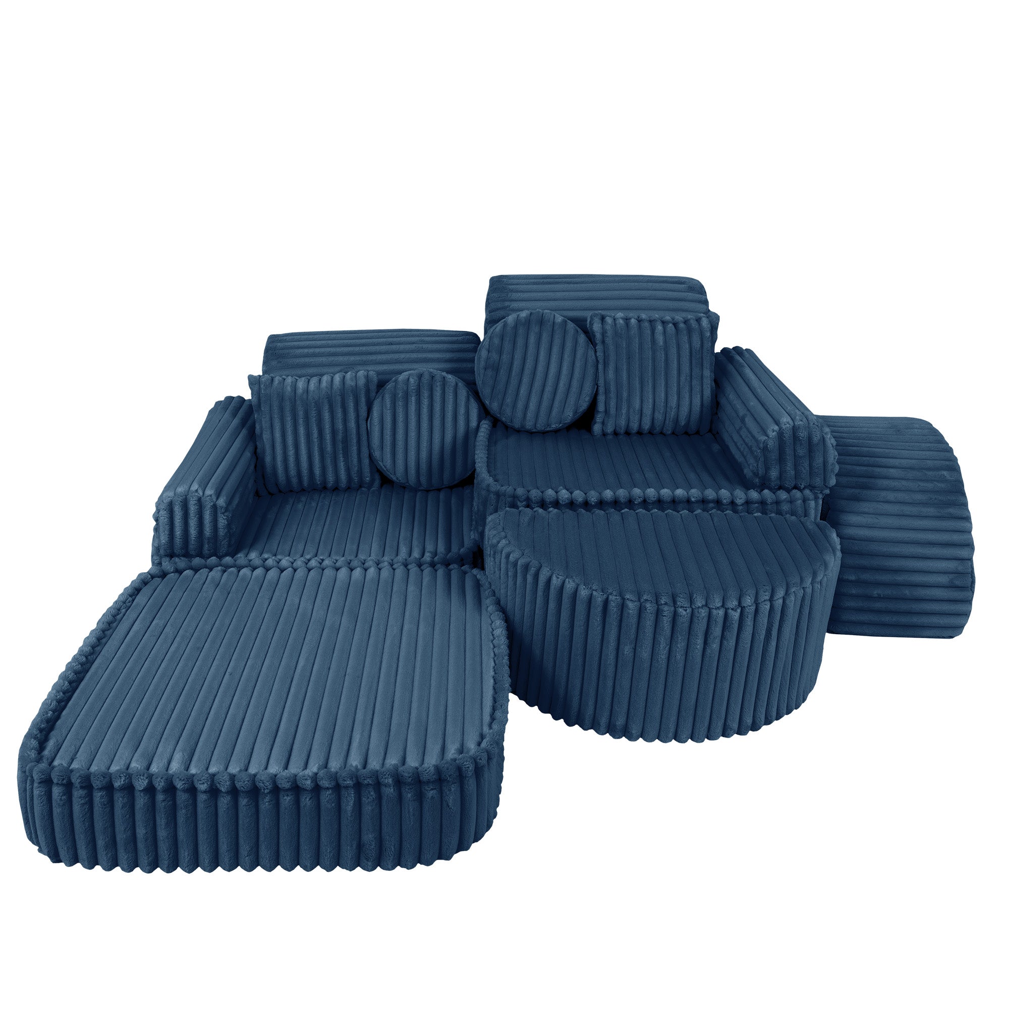 Meowbaby Churros Pocket Sofa Max Midnight Blue