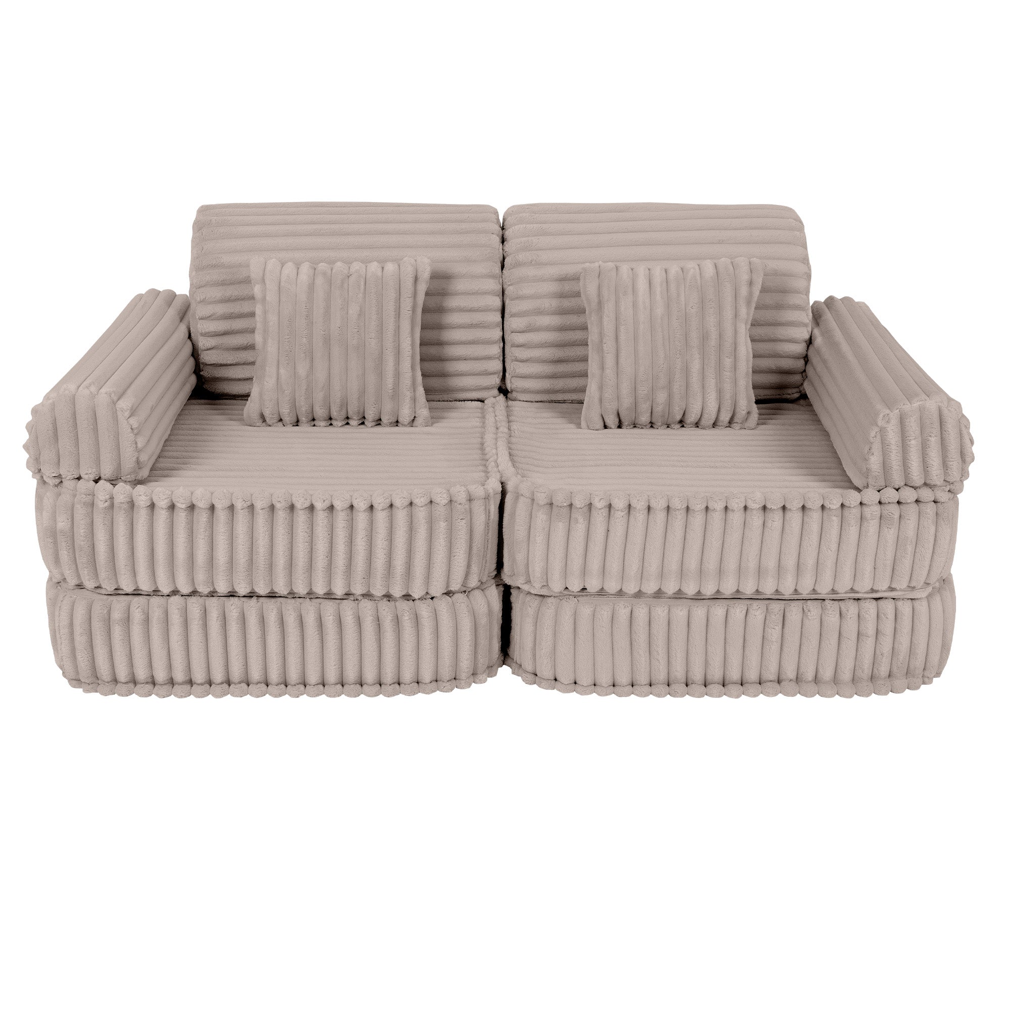 Meowbaby Churros Pocket Sofa Plus Pebble Beige