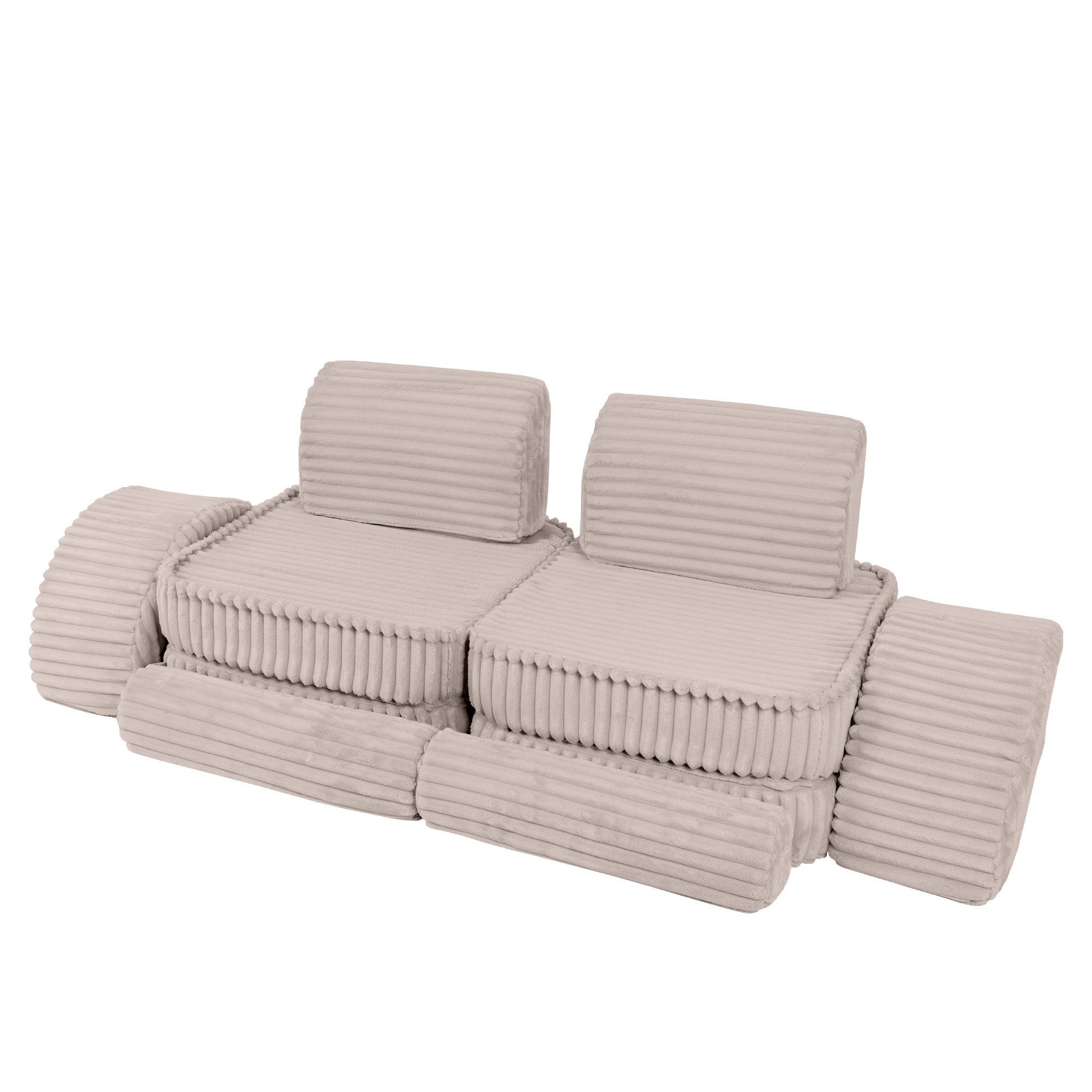 Meowbaby Churros Pocket Sofa Max Pebble Beige