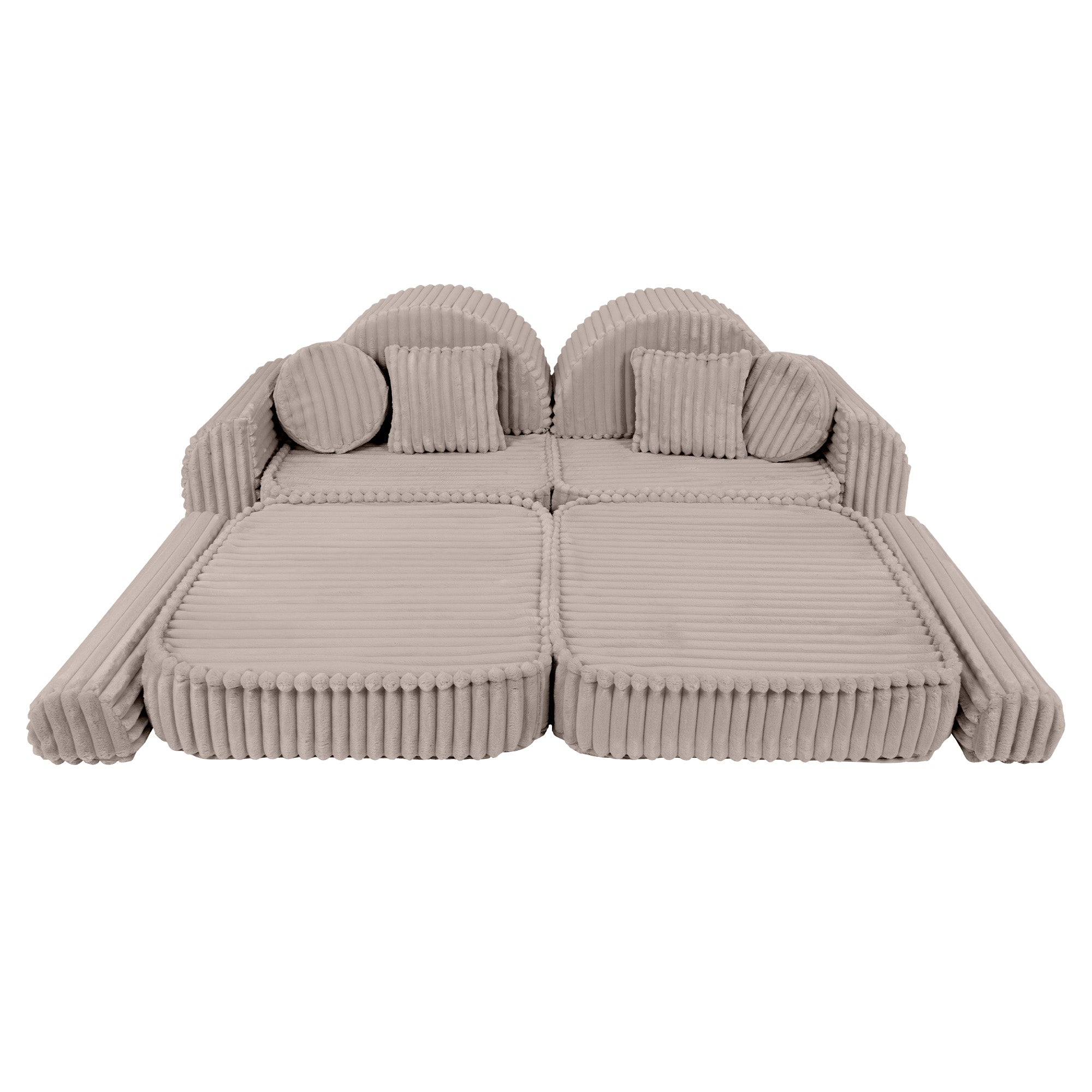 Meowbaby Churros Pocket Sofa Max Pebble Beige