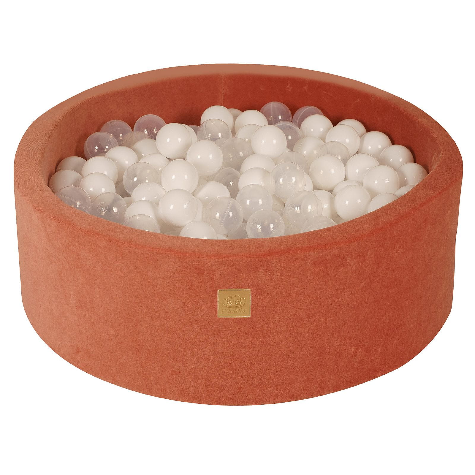 Piscină cu bile din catifea Marsala Roșu