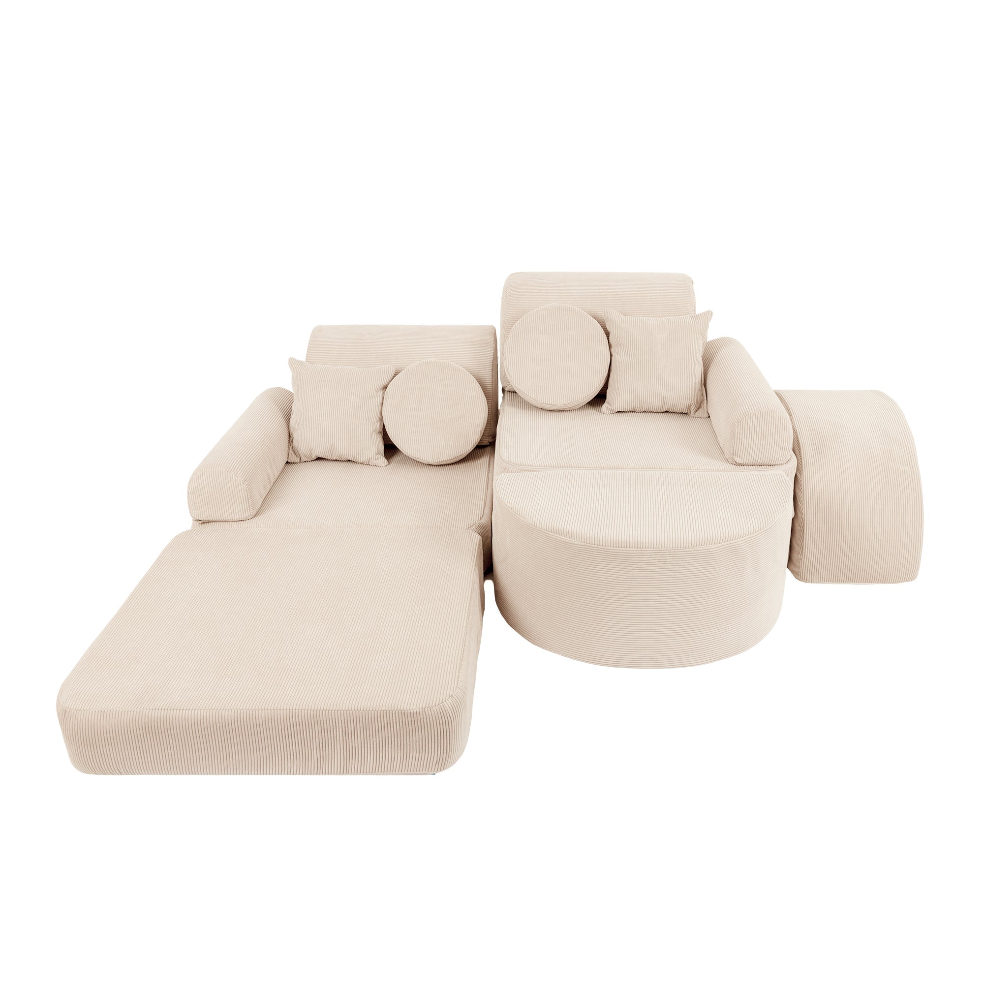 MeowBaby Slimcord Play Sofa Max – Canapea extensibilă modulară pentru copii | 12 piese