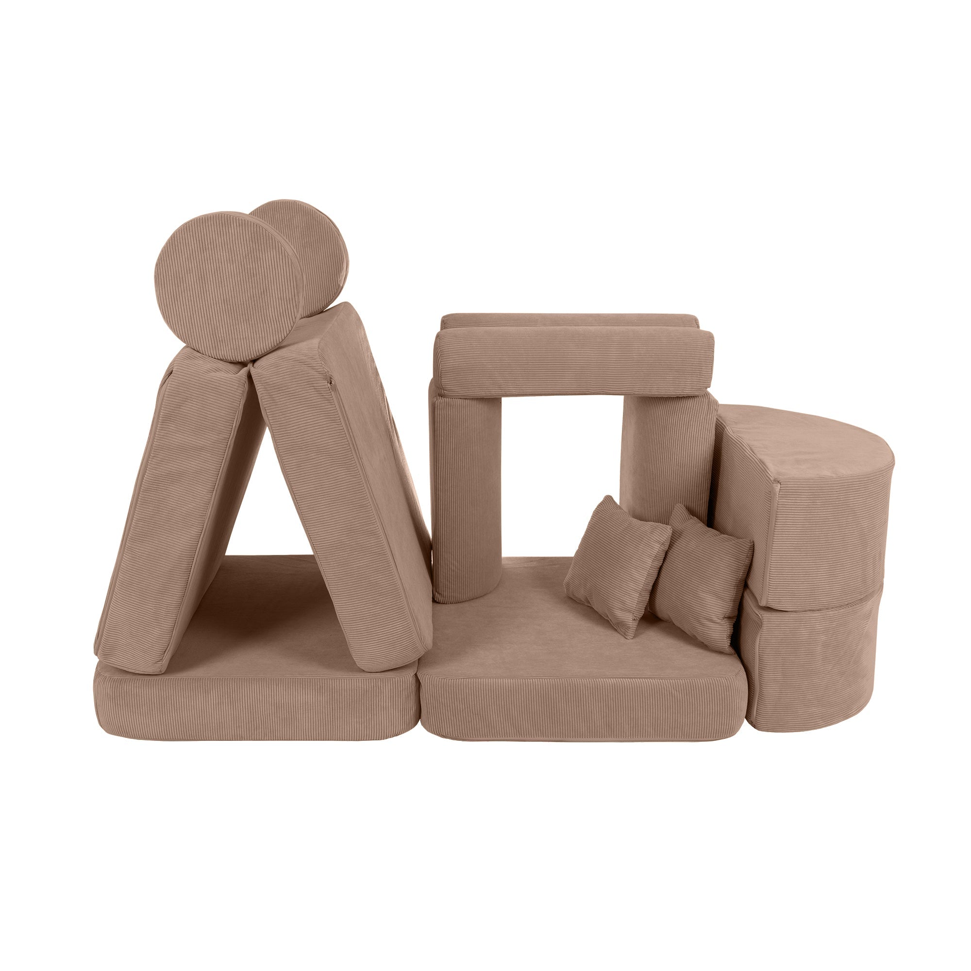 MeowBaby Slimcord Play Sofa Max – Canapea extensibilă modulară pentru copii | 12 piese