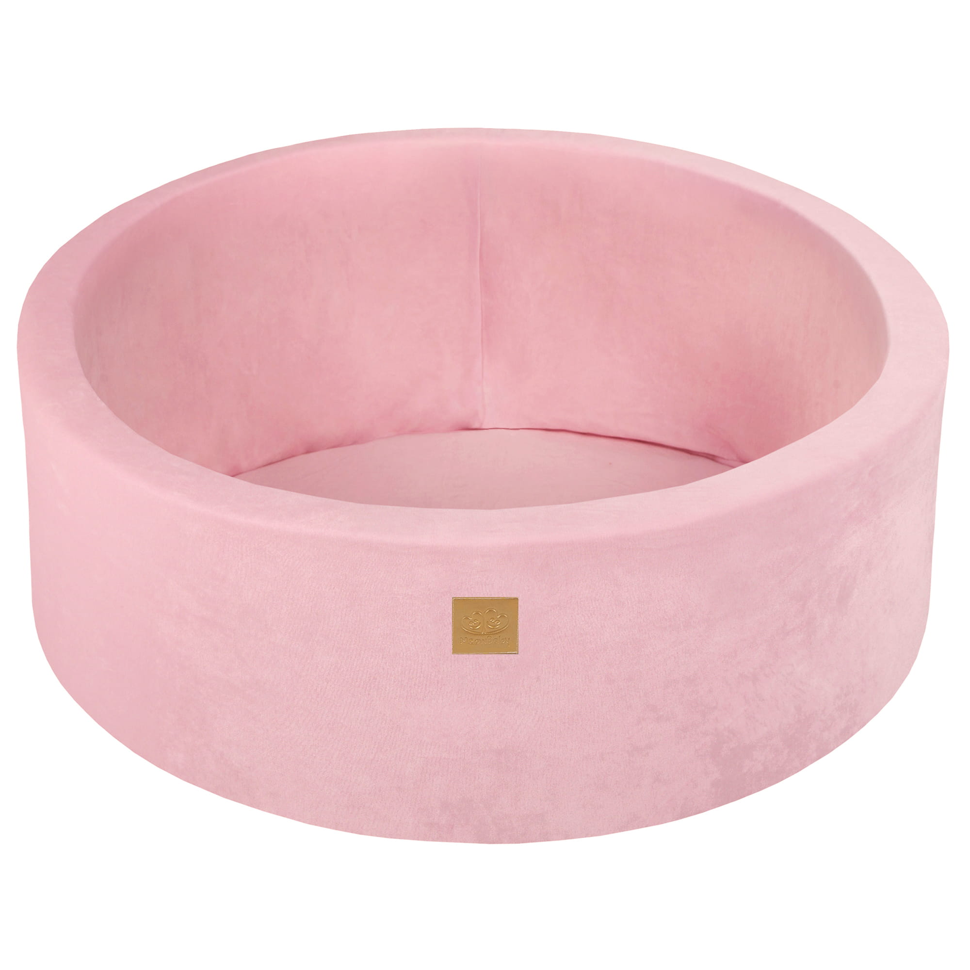 Piscină cu bile din catifea, roz pudră