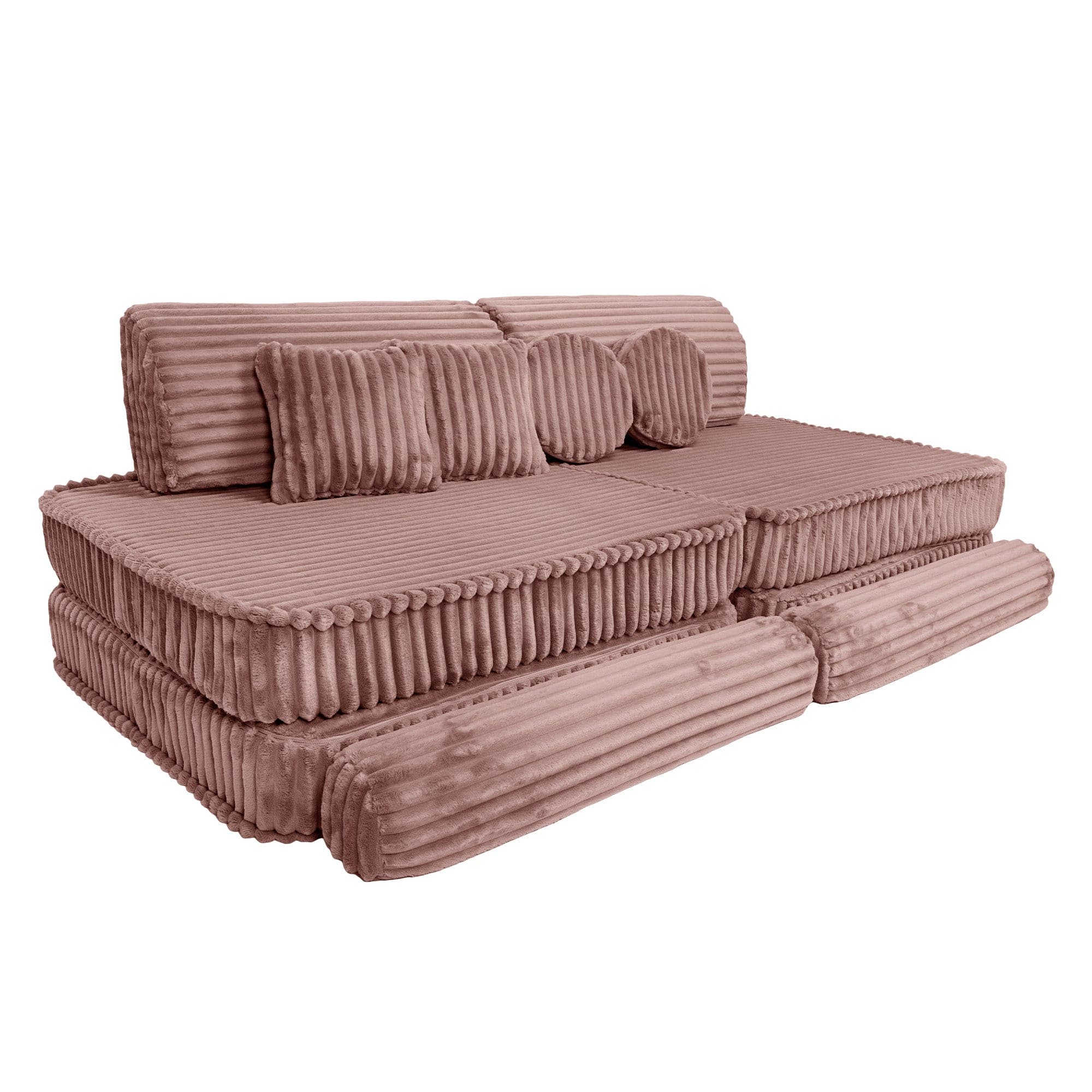 Meowbaby Kids Play Sofa - Modular Play Couch | 10 Pieces | Churros