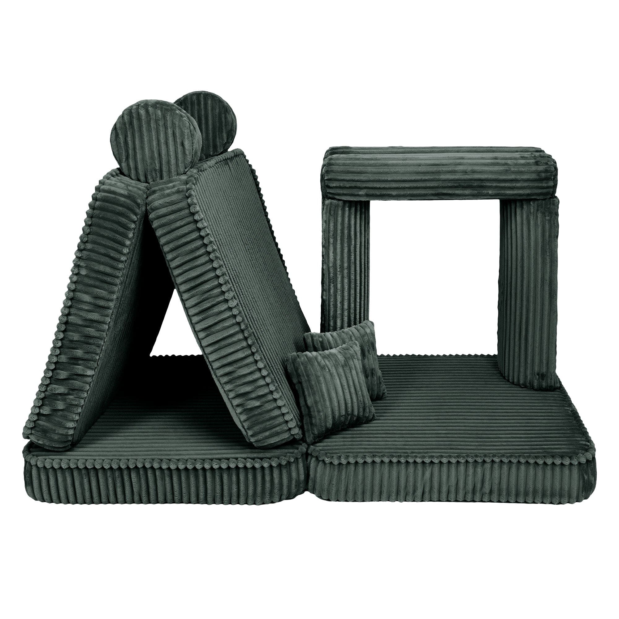 Meowbaby Kids Play Sofa - Modular Play Couch | 10 Pieces | Churros