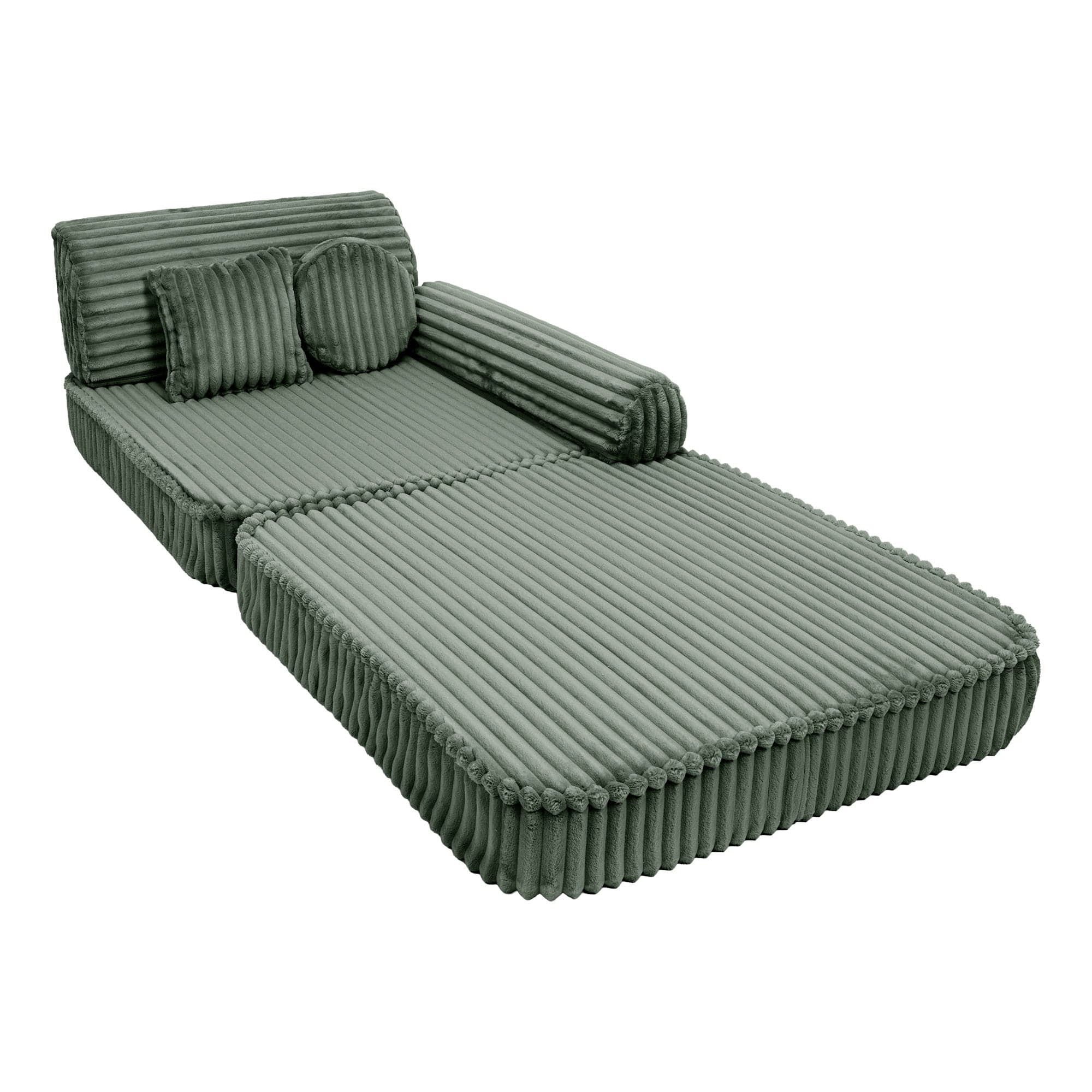 Meowbaby Kids Play Sofa - Modular Play Couch | 10 Pieces | Churros