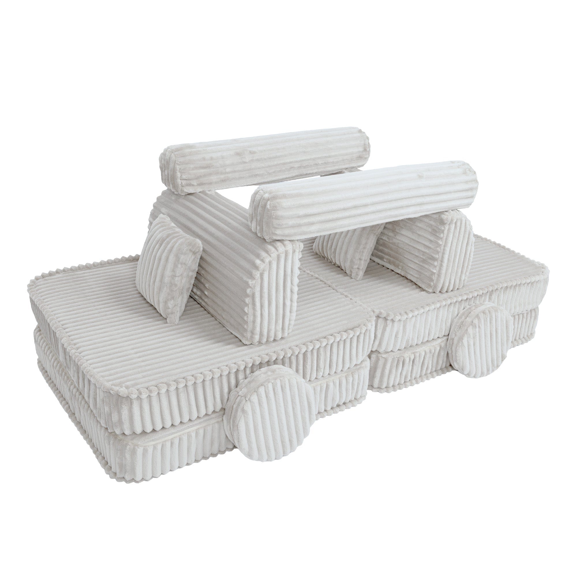 Meowbaby Kids Play Sofa - Modular Play Couch | 10 Pieces | Churros