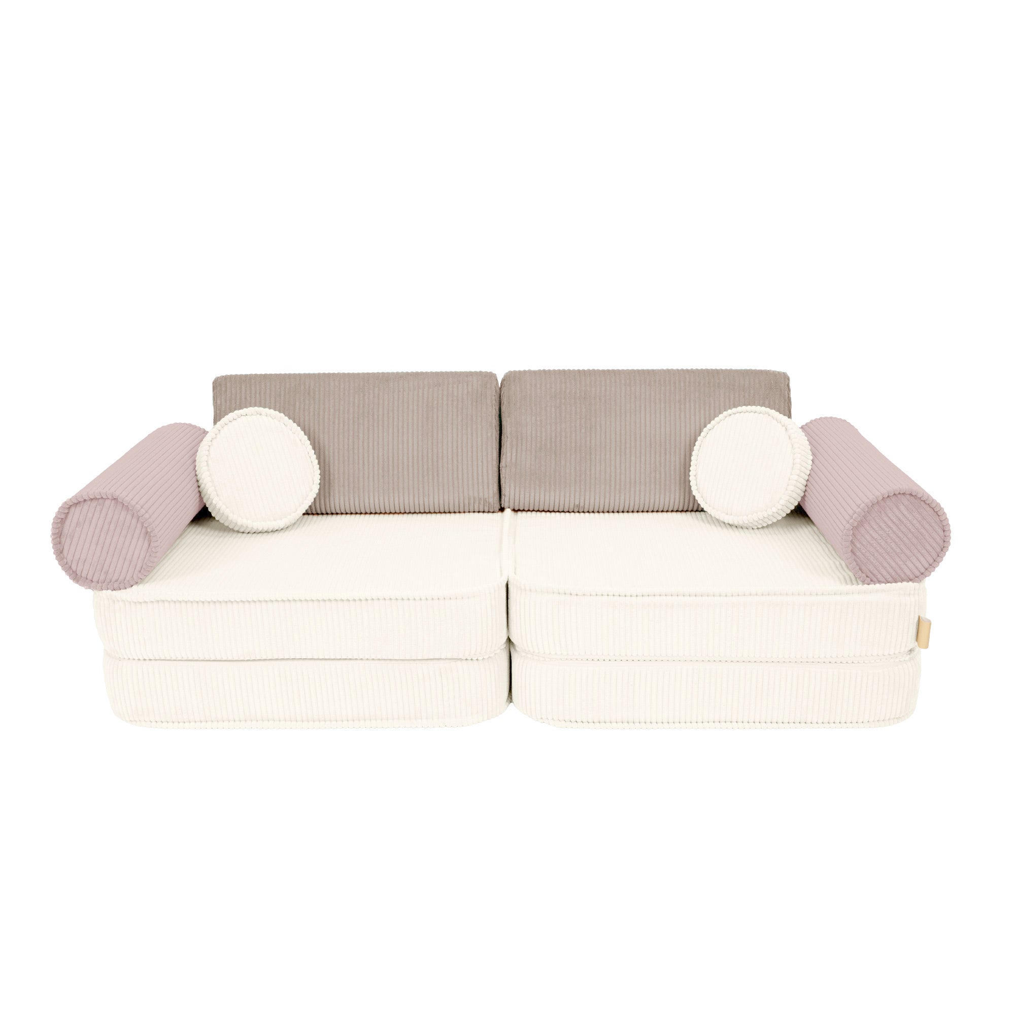 Meowbaby Modular Kids Sofa – 8 Pieces | Aesthetic Latte Macchiato 